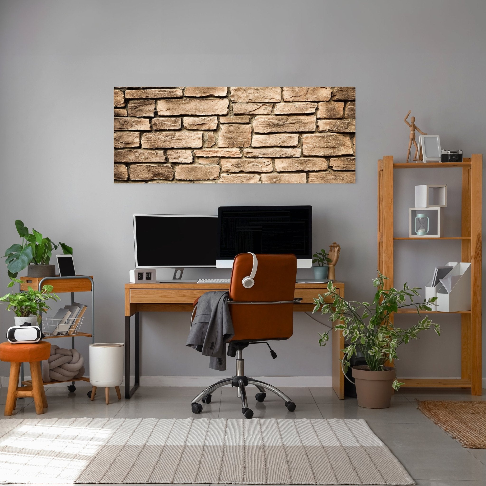 Leinwandbild Steinmauer M0565 kaufen - Bild 3 Leinwandbild Steinmauer M0565 kaufen - Bild 3