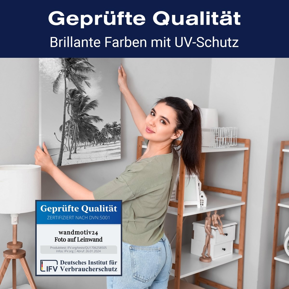 Leinwandbild Schwarz-Weiß, Strand M0567 kaufen - Bild 4 Leinwandbild Schwarz-Weiß, Strand M0567 kaufen - Bild 4