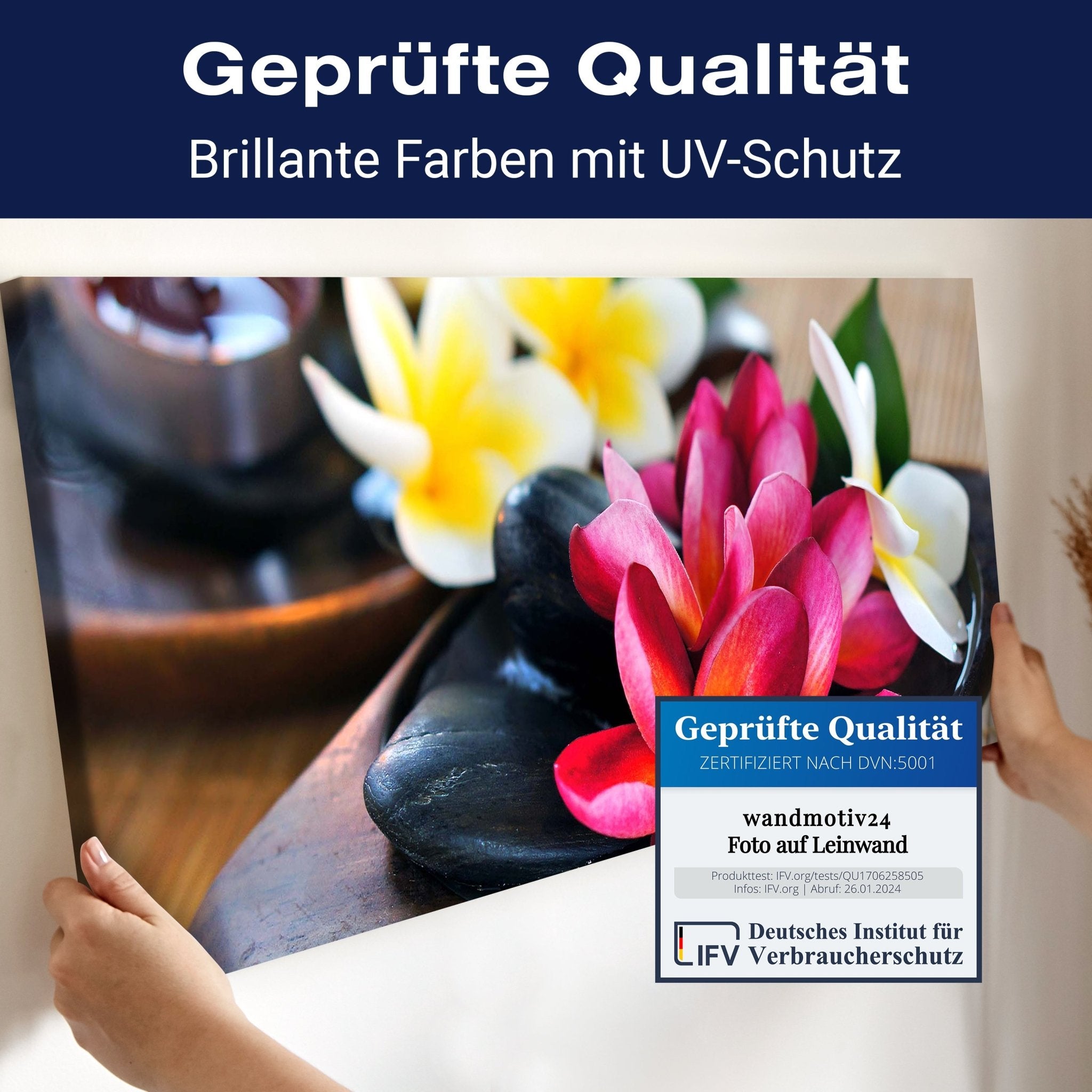 Leinwandbild Fangipani Blumen M0570 kaufen - Bild 4 Leinwandbild Fangipani Blumen M0570 kaufen - Bild 4