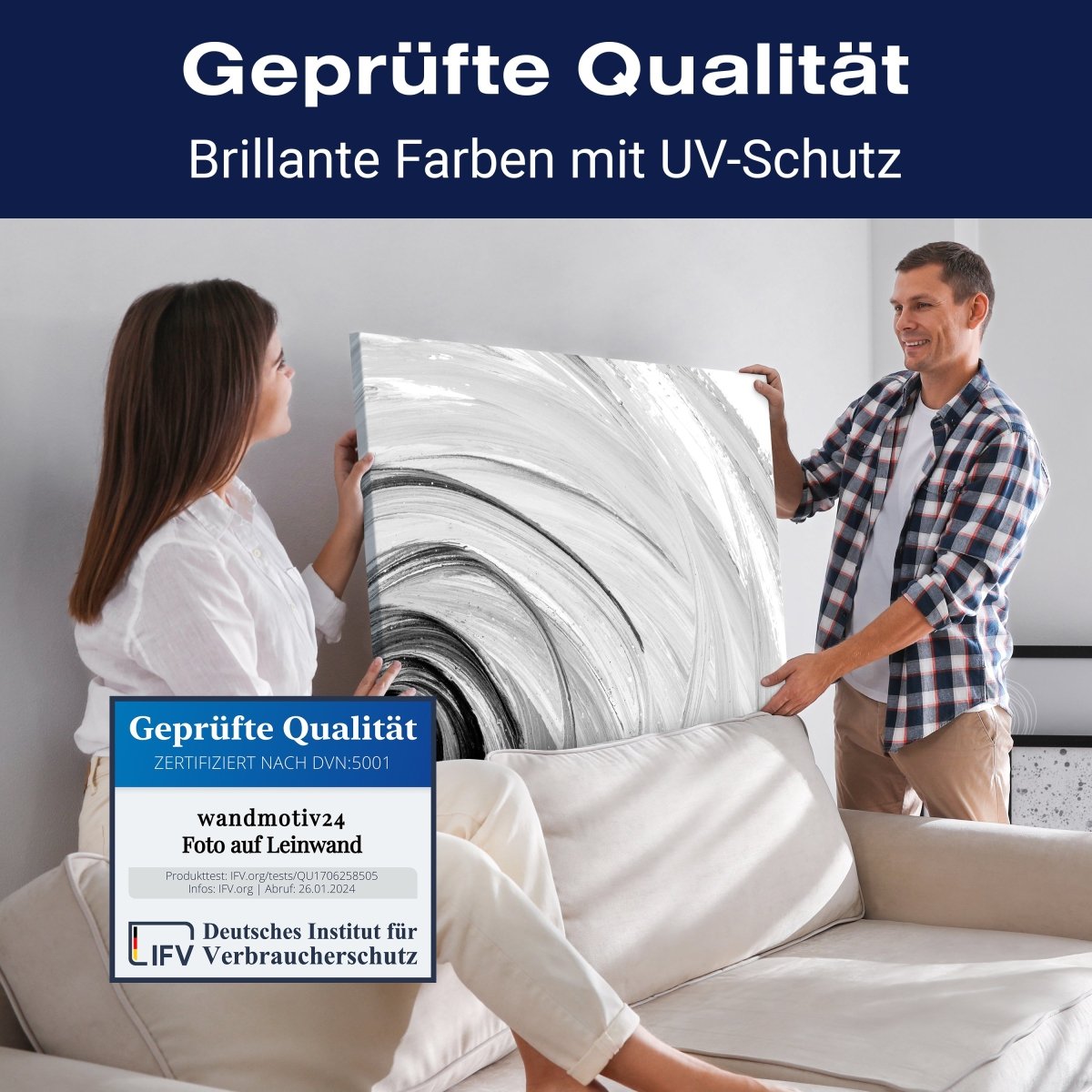 Leinwandbild Kunst, Schwarz-Weiß M0570 kaufen - Bild 4 Leinwandbild Kunst, Schwarz-Weiß M0570 kaufen - Bild 4