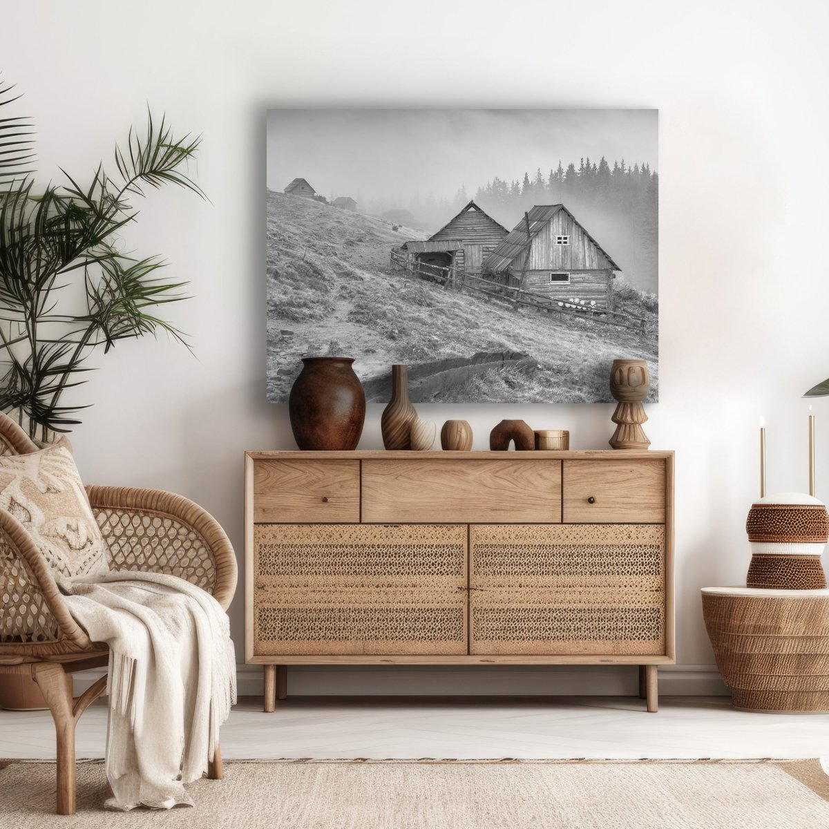 Leinwandbild Schwarz-Weiß, Haus M0571 kaufen - Bild 2 Leinwandbild Schwarz-Weiß, Haus M0571 kaufen - Bild 2