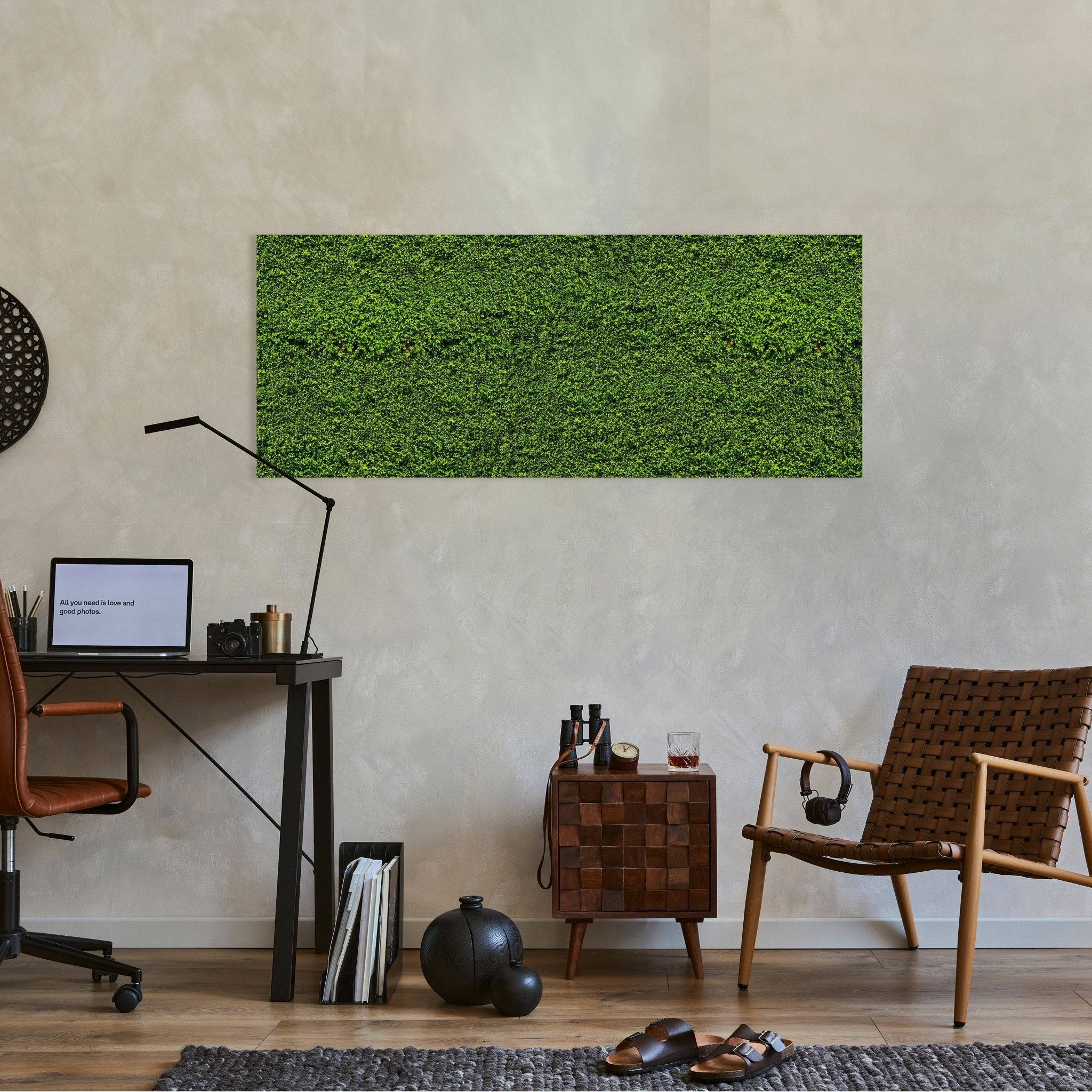 Leinwandbild Grüne Mauer M0572 kaufen - Bild 2 Leinwandbild Grüne Mauer M0572 kaufen - Bild 2