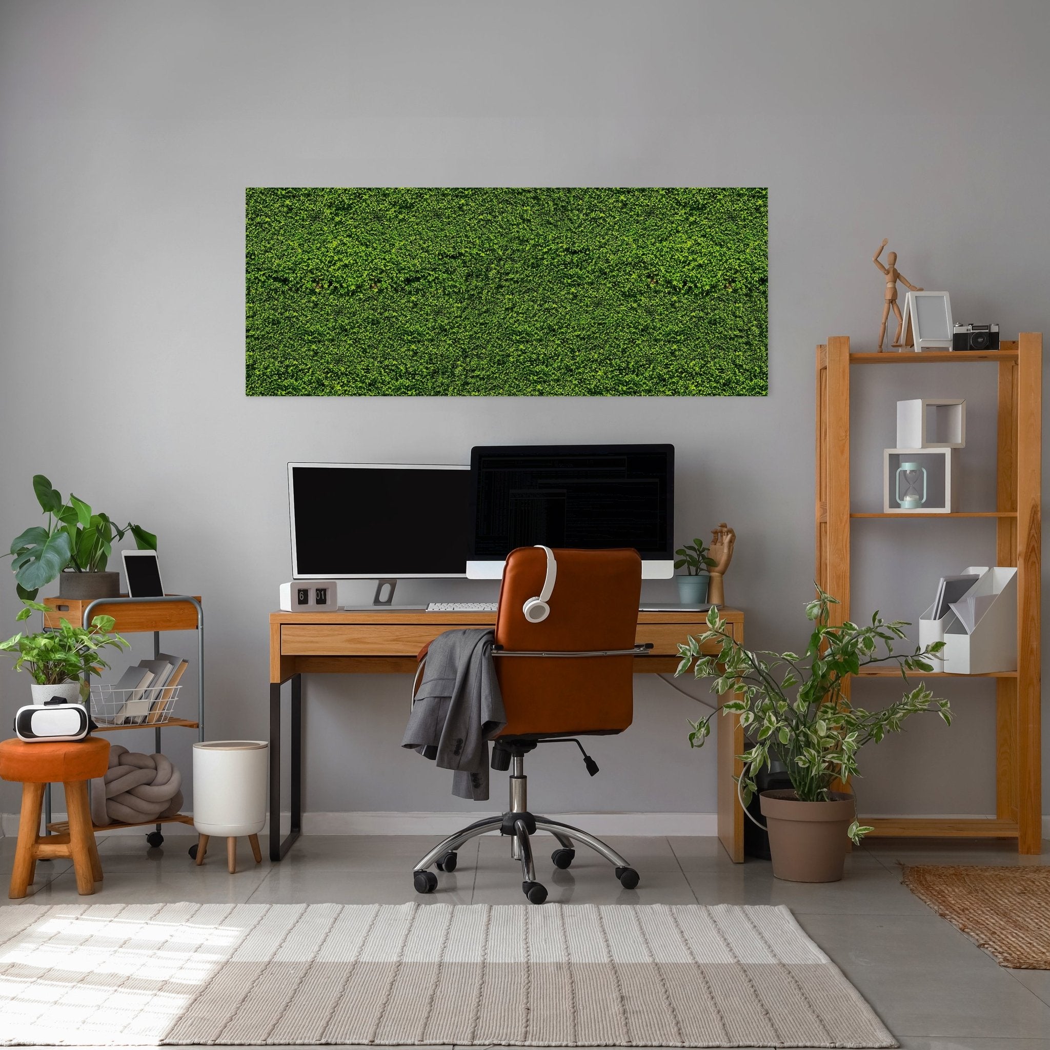 Leinwandbild Grüne Mauer M0572 kaufen - Bild 3 Leinwandbild Grüne Mauer M0572 kaufen - Bild 3