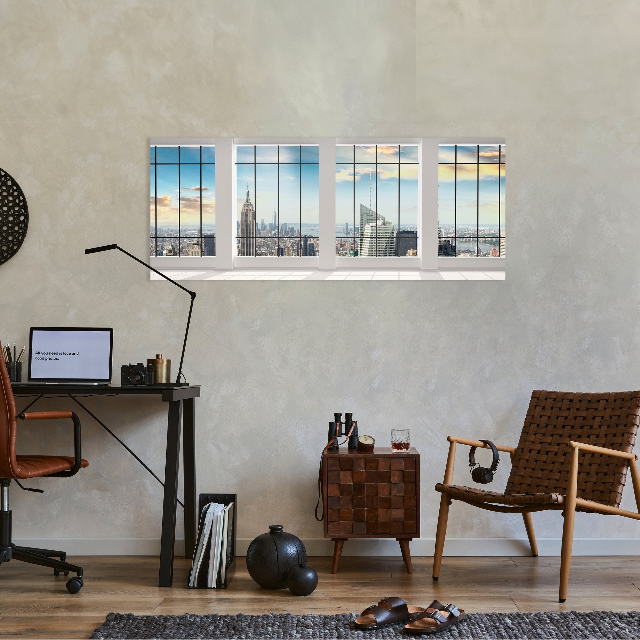 Leinwandbild Manhattan Blick von einem leeren Büro M0573 kaufen - Bild 2 Leinwandbild Manhattan Blick von einem leeren Büro M0573 kaufen - Bild 2