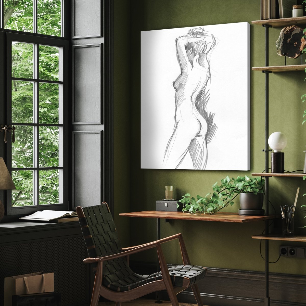 Leinwandbild Malerei, Frau M0575 kaufen - Bild 3 Leinwandbild Malerei, Frau M0575 kaufen - Bild 3