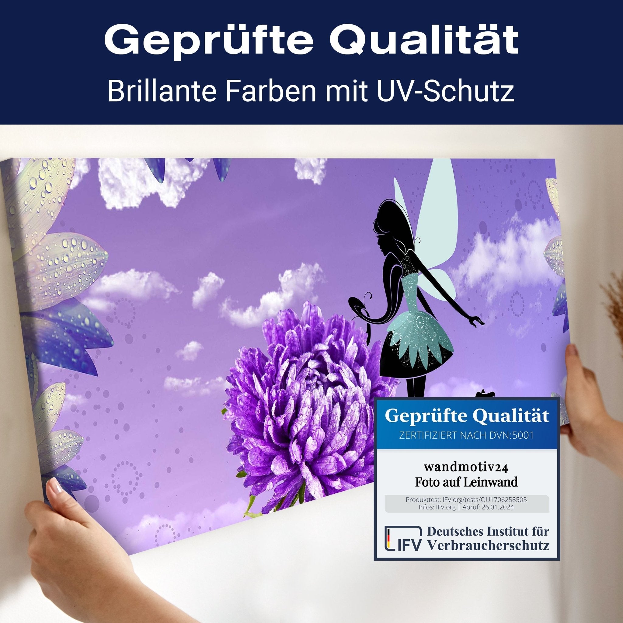 Leinwandbild Blumenfee M0576 kaufen - Bild 4 Leinwandbild Blumenfee M0576 kaufen - Bild 4