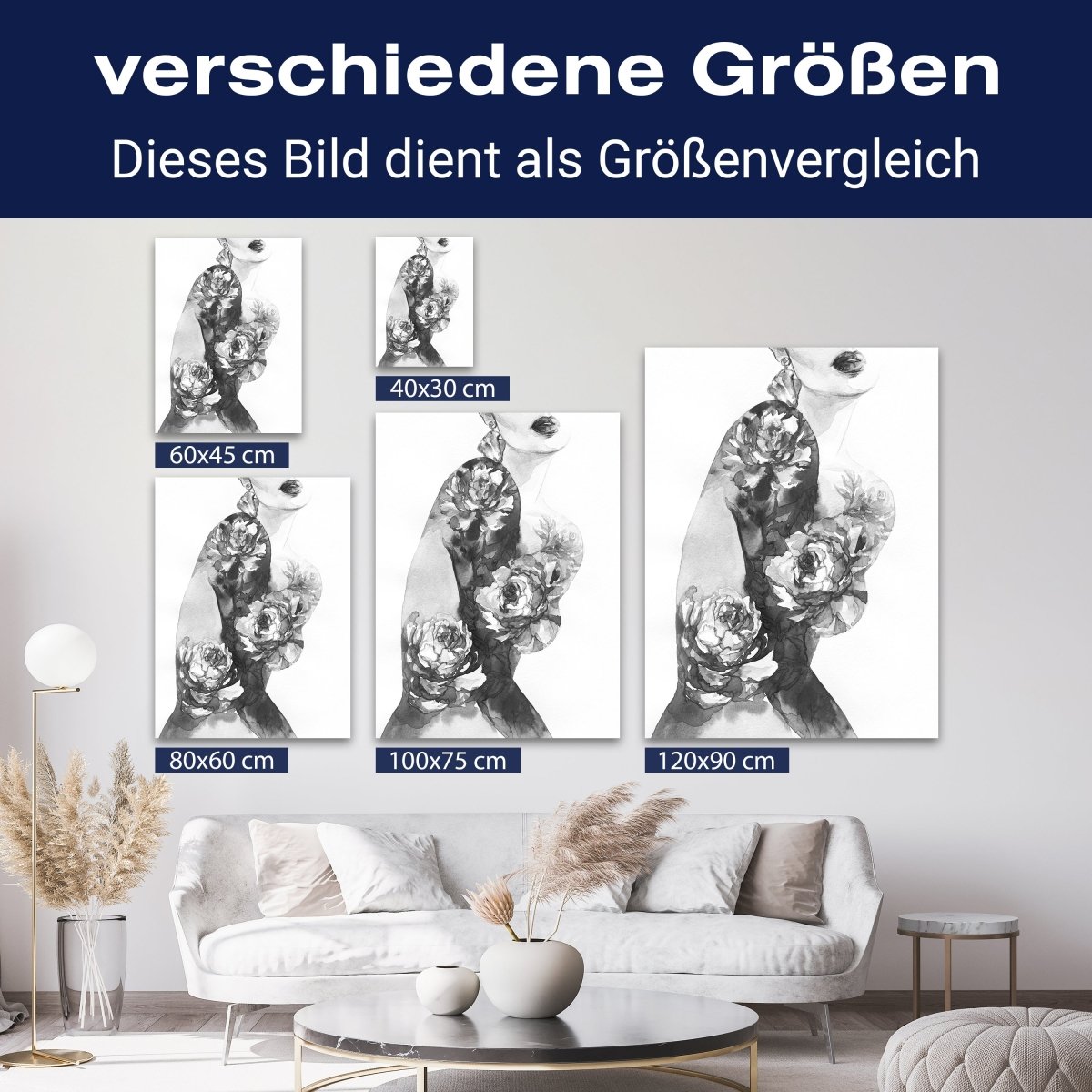 Leinwandbild Malerei, Frau M0576 kaufen - Bild 8 Leinwandbild Malerei, Frau M0576 kaufen - Bild 8