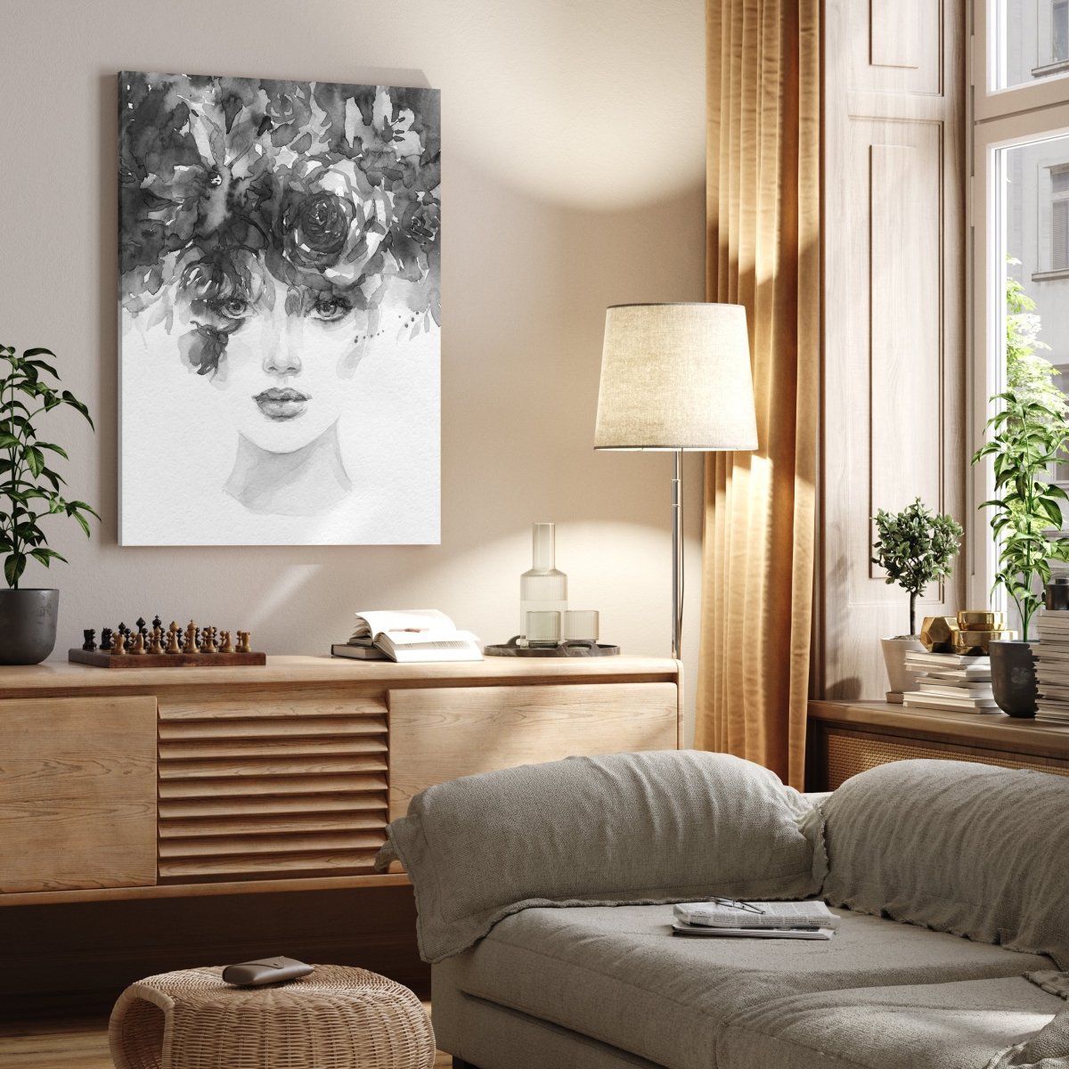 Leinwandbild Malerei, Frau M0577 kaufen - Bild 2 Leinwandbild Malerei, Frau M0577 kaufen - Bild 2