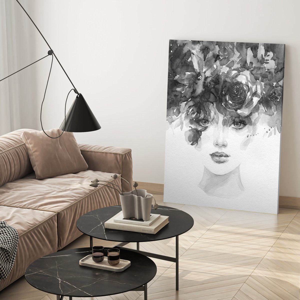 Leinwandbild Malerei, Frau M0577 kaufen - Bild 3 Leinwandbild Malerei, Frau M0577 kaufen - Bild 3