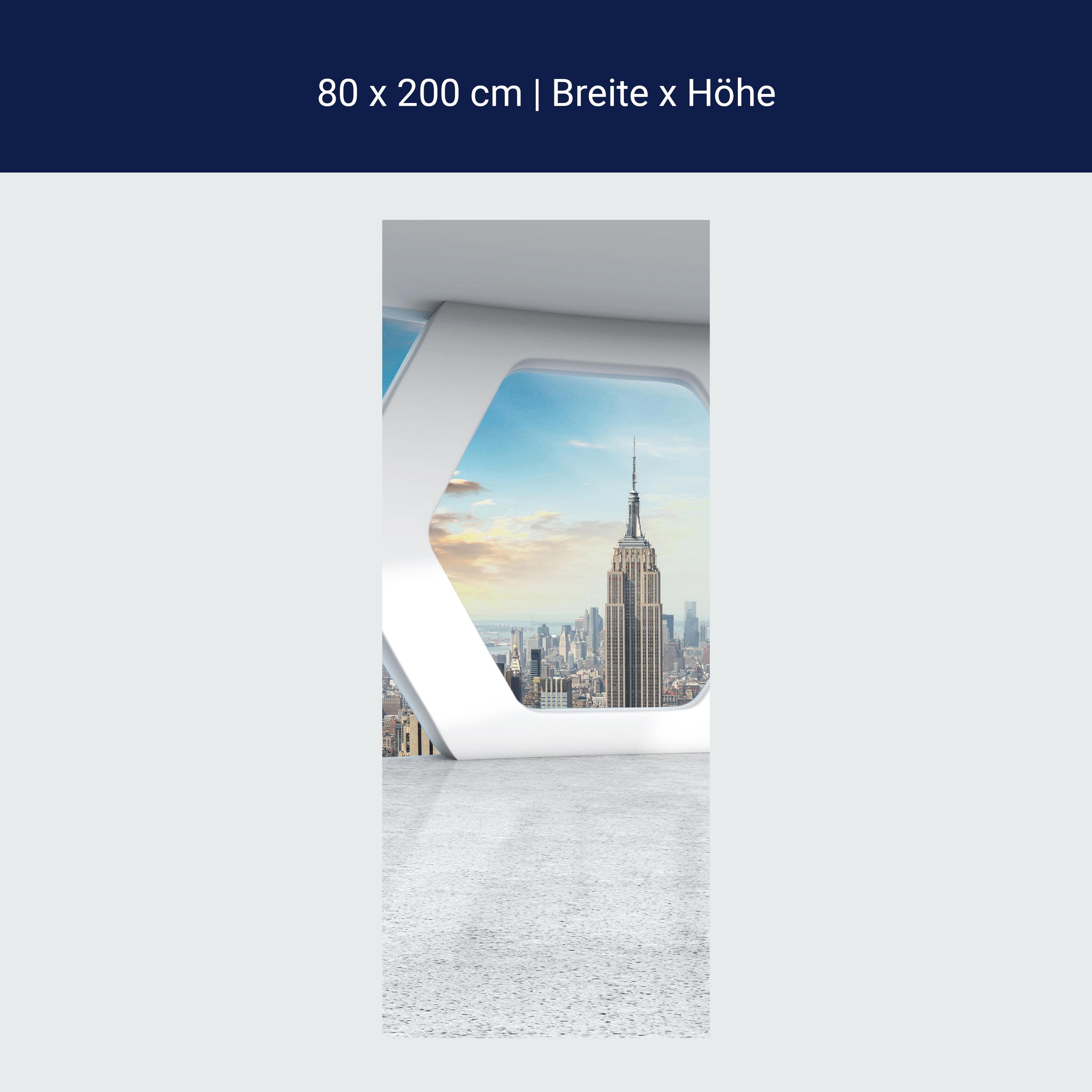 Türtapete Büro mit Blick auf Manhattan M0577 Türtapete Büro mit Blick auf Manhattan M0577