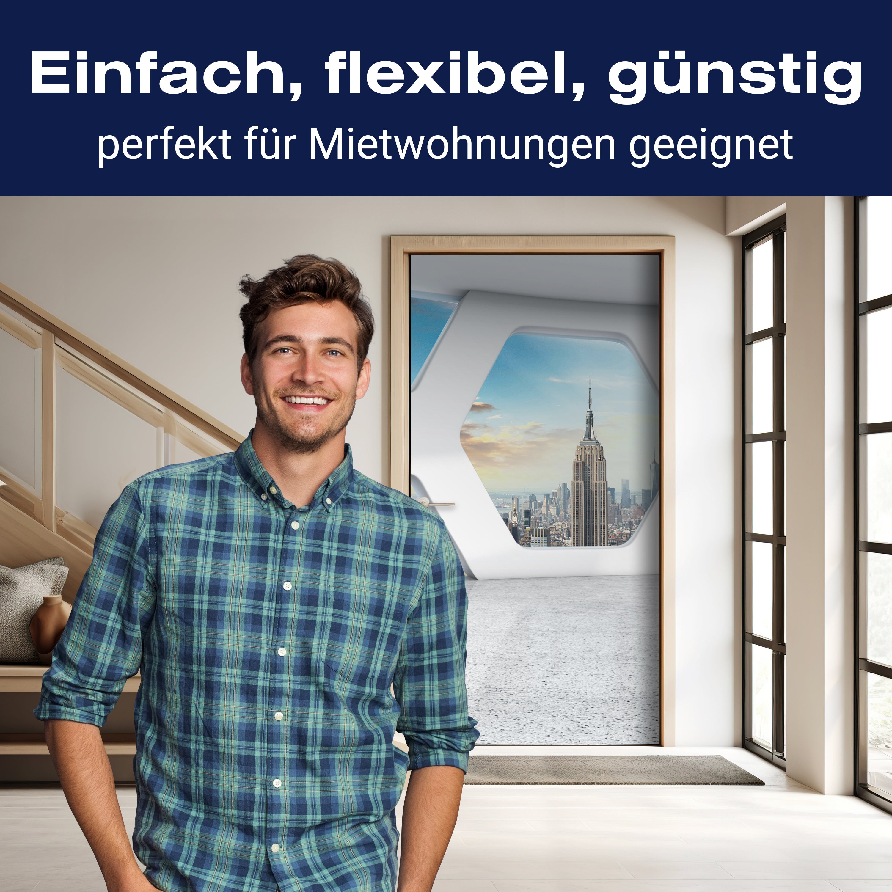 Türtapete Büro mit Blick auf Manhattan M0577 - Bild 3 Türtapete Büro mit Blick auf Manhattan M0577 - Bild 3