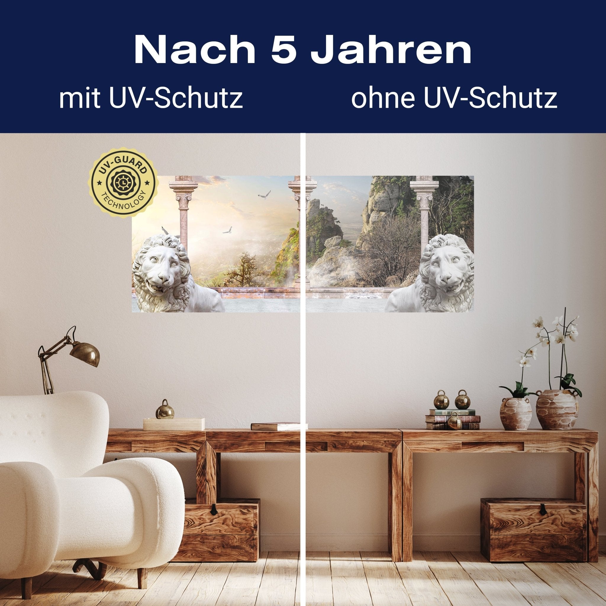 Leinwandbild Spalten mit Löwen M0578 kaufen - Bild 9 Leinwandbild Spalten mit Löwen M0578 kaufen - Bild 9