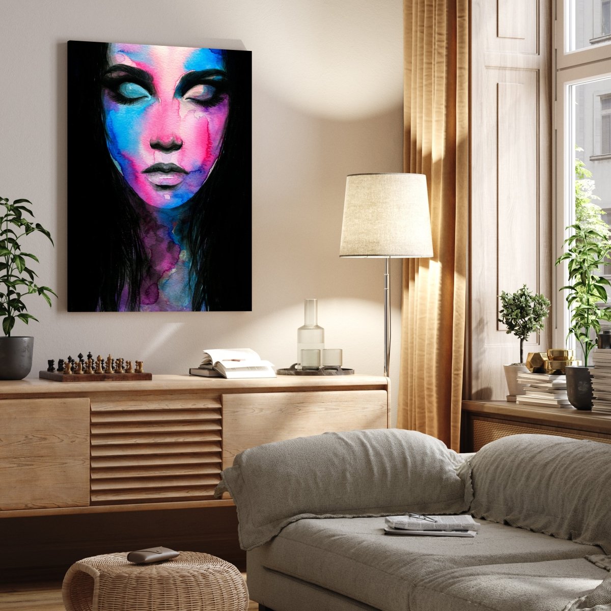 Leinwandbild Malerei, Frau M0580 kaufen - Bild 2 Leinwandbild Malerei, Frau M0580 kaufen - Bild 2