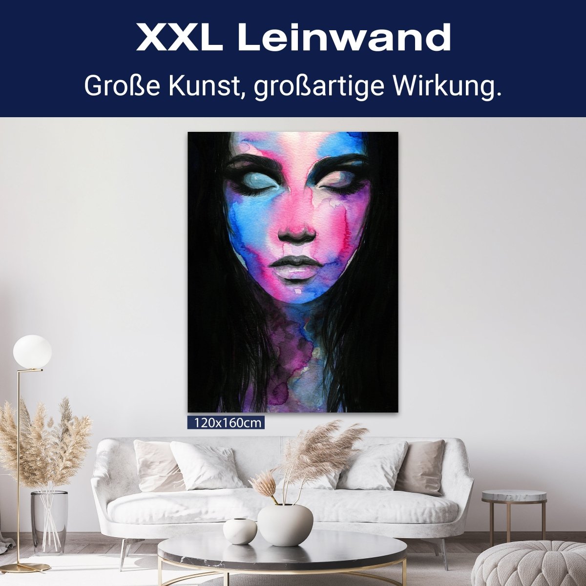 Leinwandbild Malerei, Frau M0580 kaufen - Bild 9 Leinwandbild Malerei, Frau M0580 kaufen - Bild 9