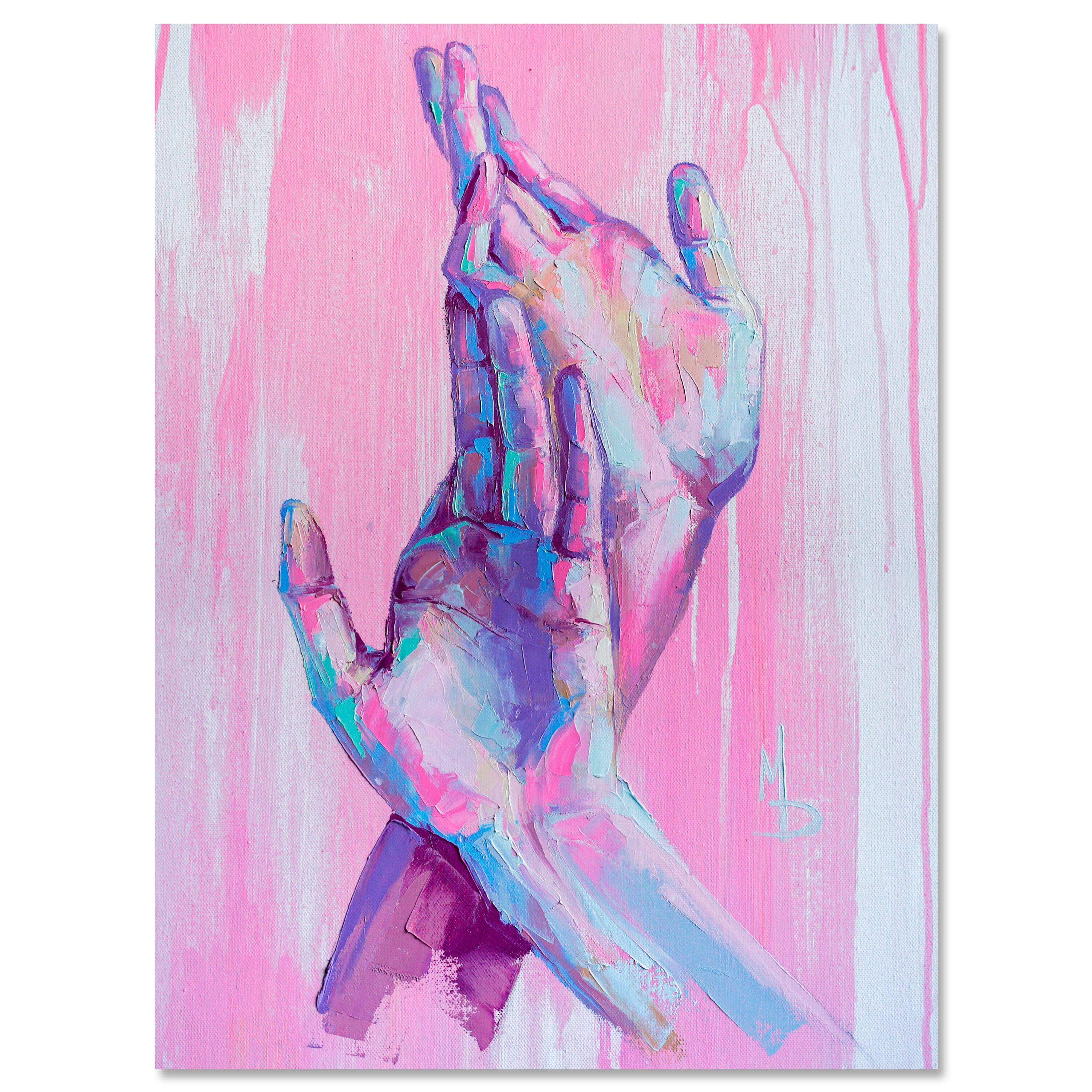 Leinwandbild Malerei, Hände, Hochformat M0595 kaufen - Bild 1 Leinwandbild Malerei, Hände, Hochformat M0595 kaufen - Bild 1