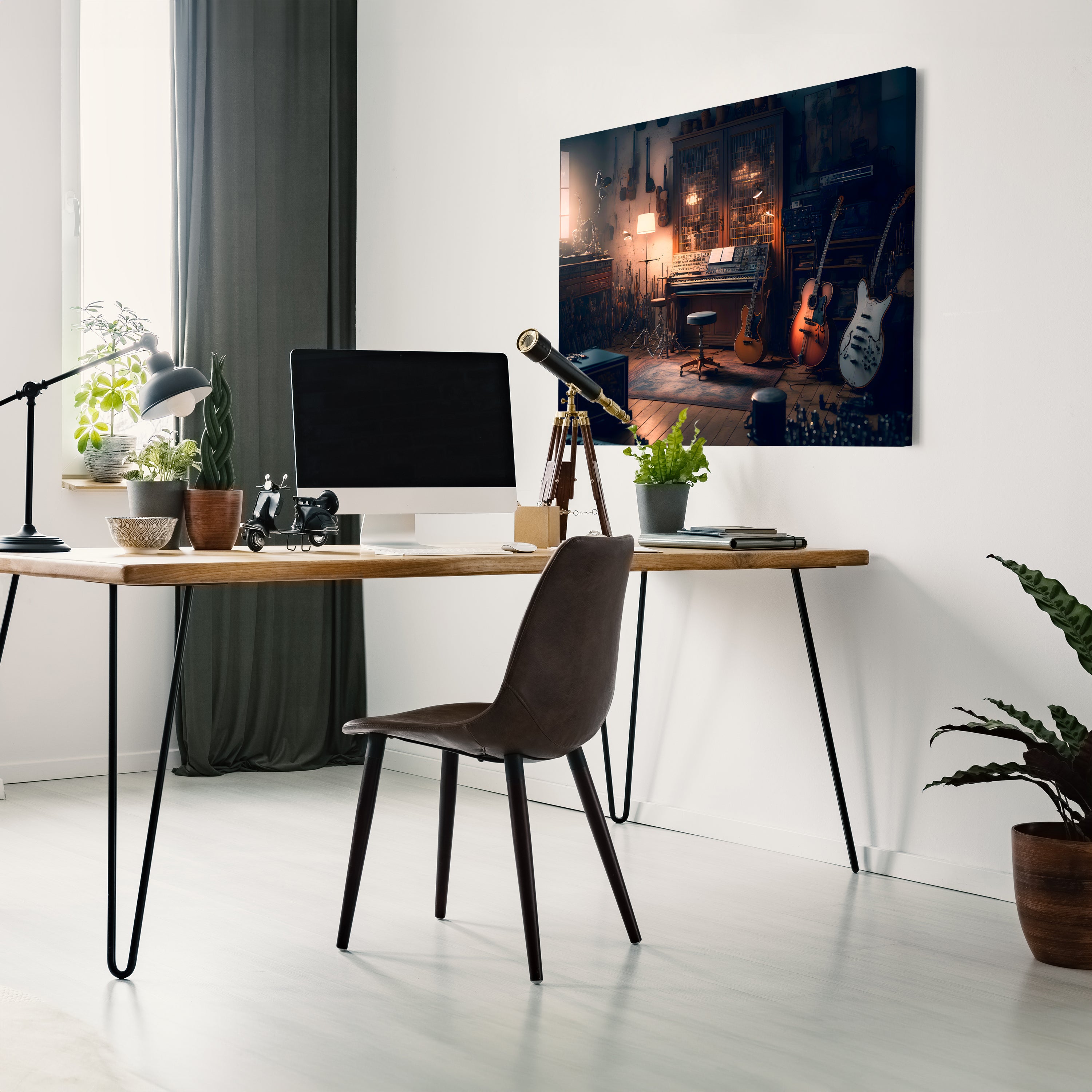 Leinwandbild Musikraum, Gitarre, Querformat M0597 kaufen - Bild 3 Leinwandbild Musikraum, Gitarre, Querformat M0597 kaufen - Bild 3