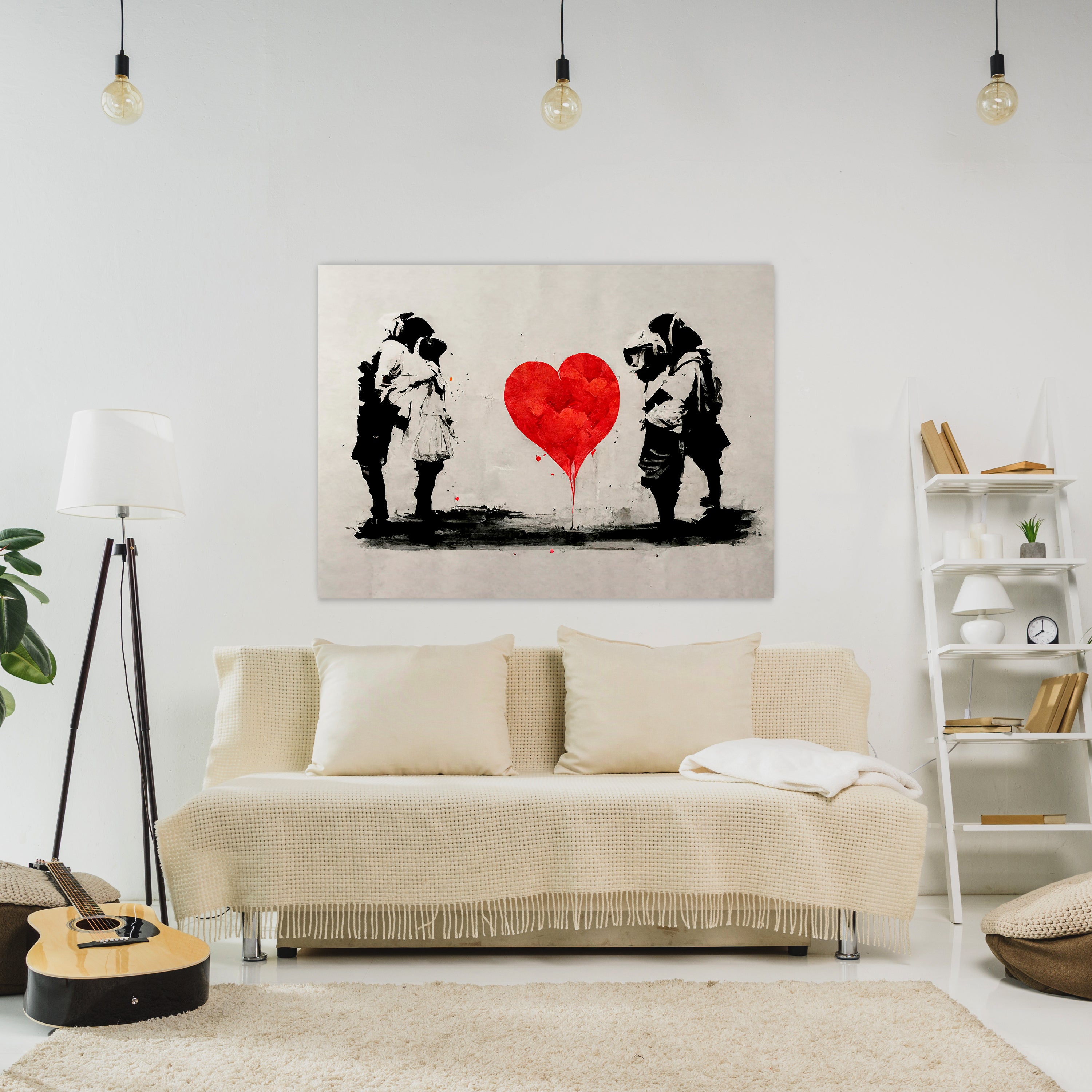 Leinwandbild Kunst, Herz, Querformat M0605 kaufen - Bild 2 Leinwandbild Kunst, Herz, Querformat M0605 kaufen - Bild 2