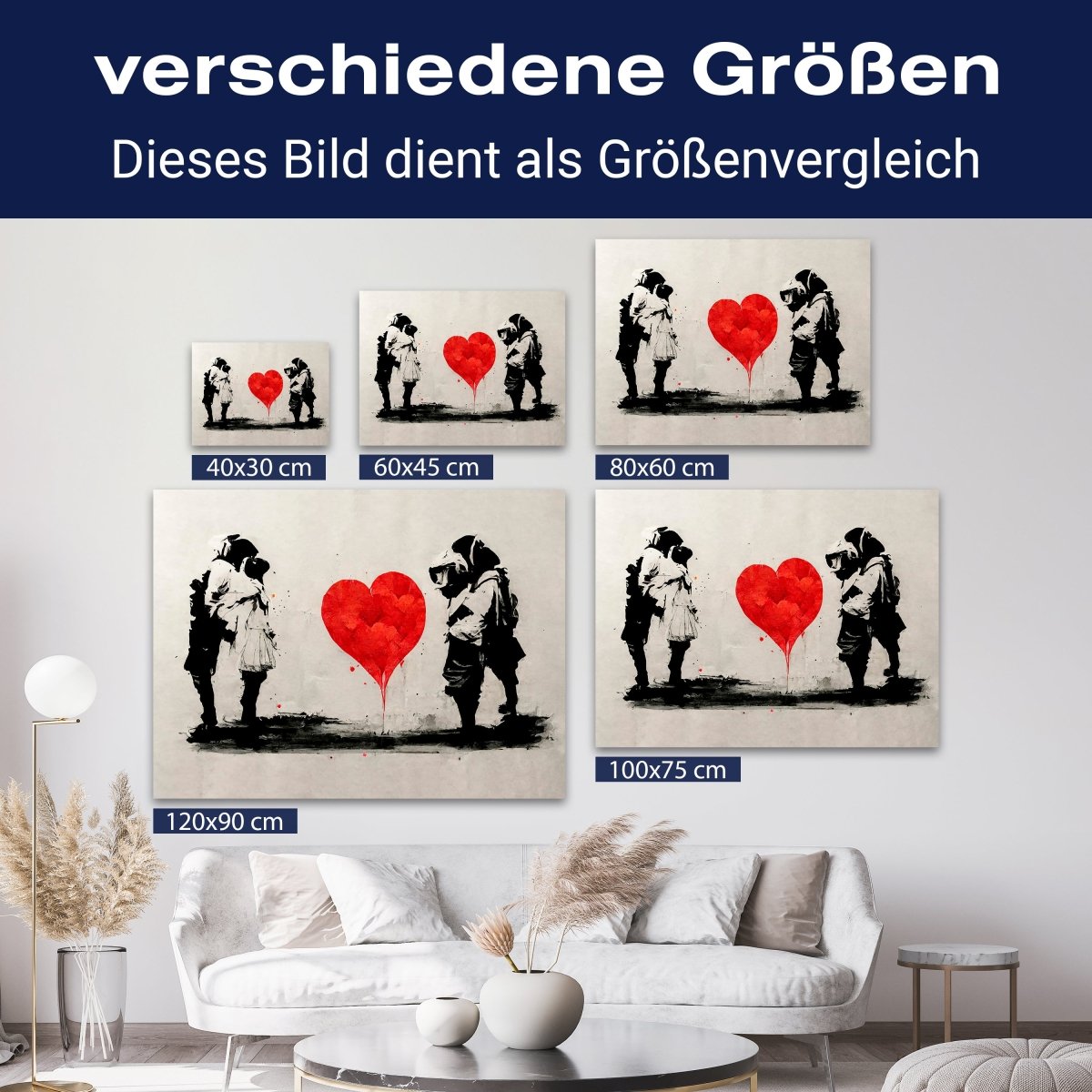 Leinwandbild Kunst, Herz, Querformat M0605 kaufen - Bild 8 Leinwandbild Kunst, Herz, Querformat M0605 kaufen - Bild 8