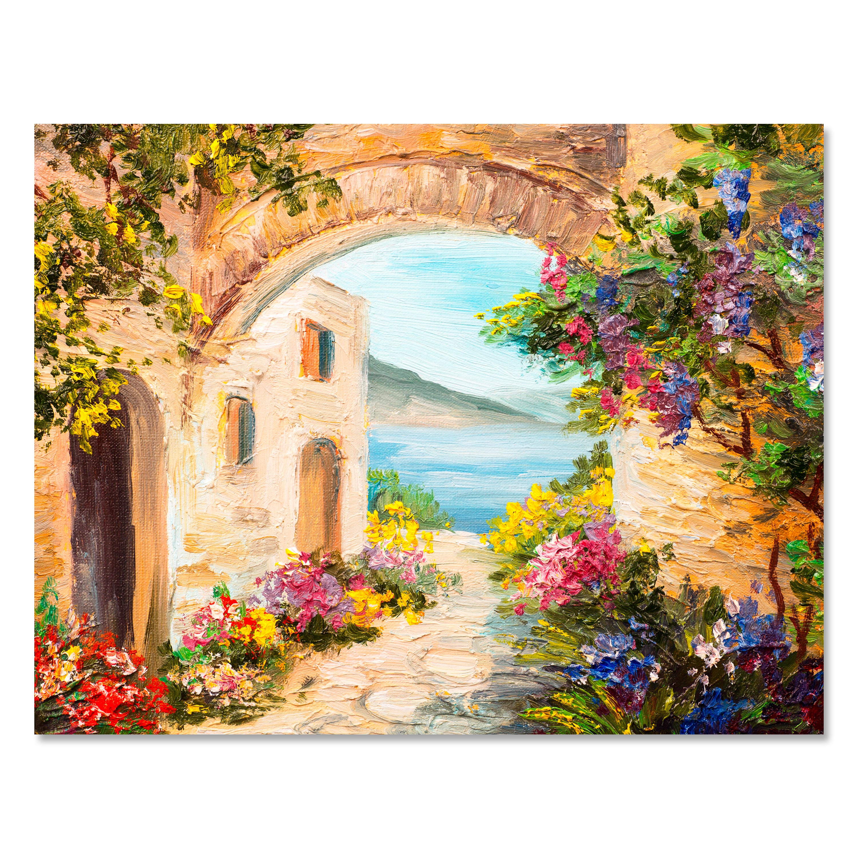 Leinwandbild Malerei, Gasse, mediterran Querformat M0610 kaufen - Bild 1 Leinwandbild Malerei, Gasse, mediterran Querformat M0610 kaufen - Bild 1