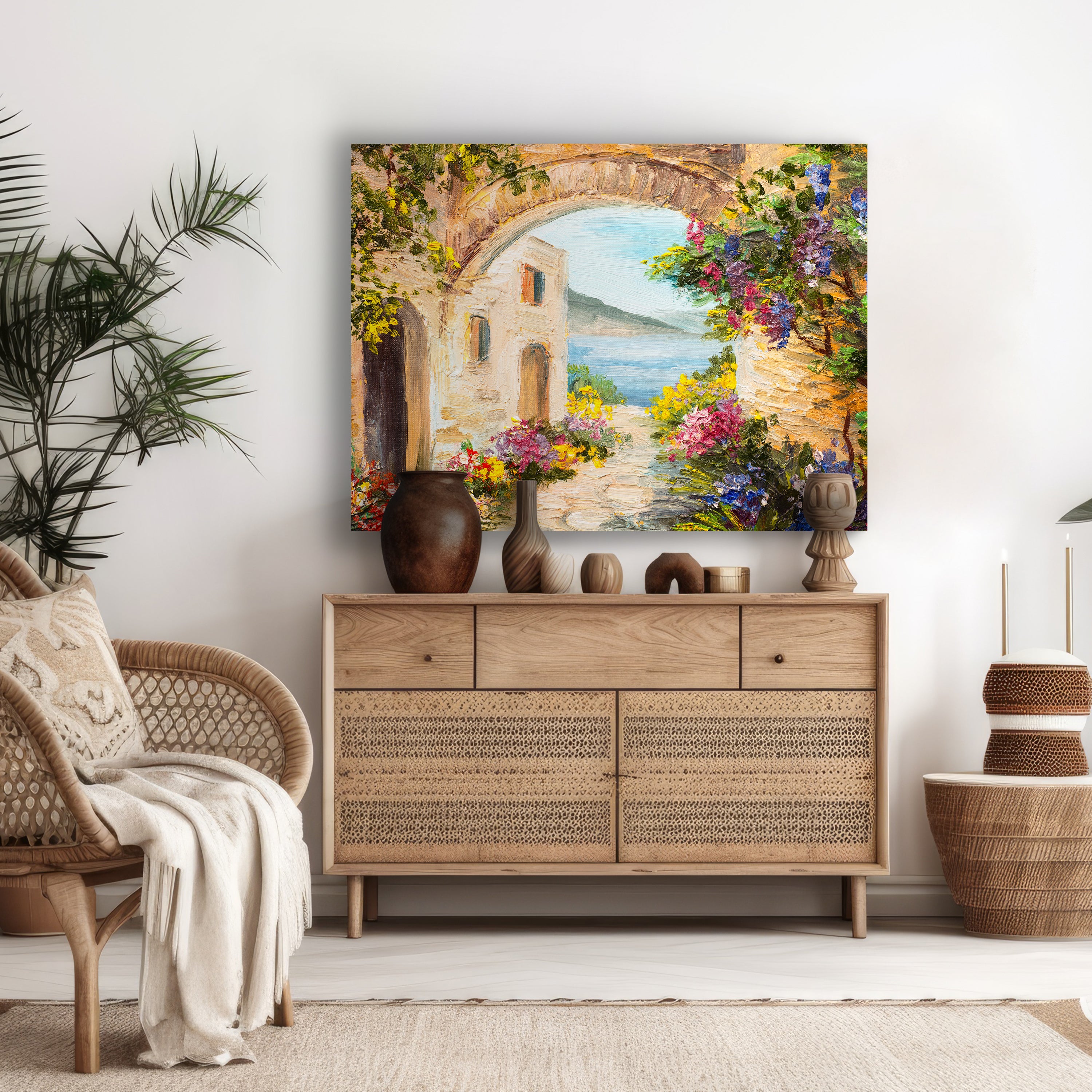 Leinwandbild Malerei, Gasse, mediterran Querformat M0610 kaufen - Bild 2 Leinwandbild Malerei, Gasse, mediterran Querformat M0610 kaufen - Bild 2