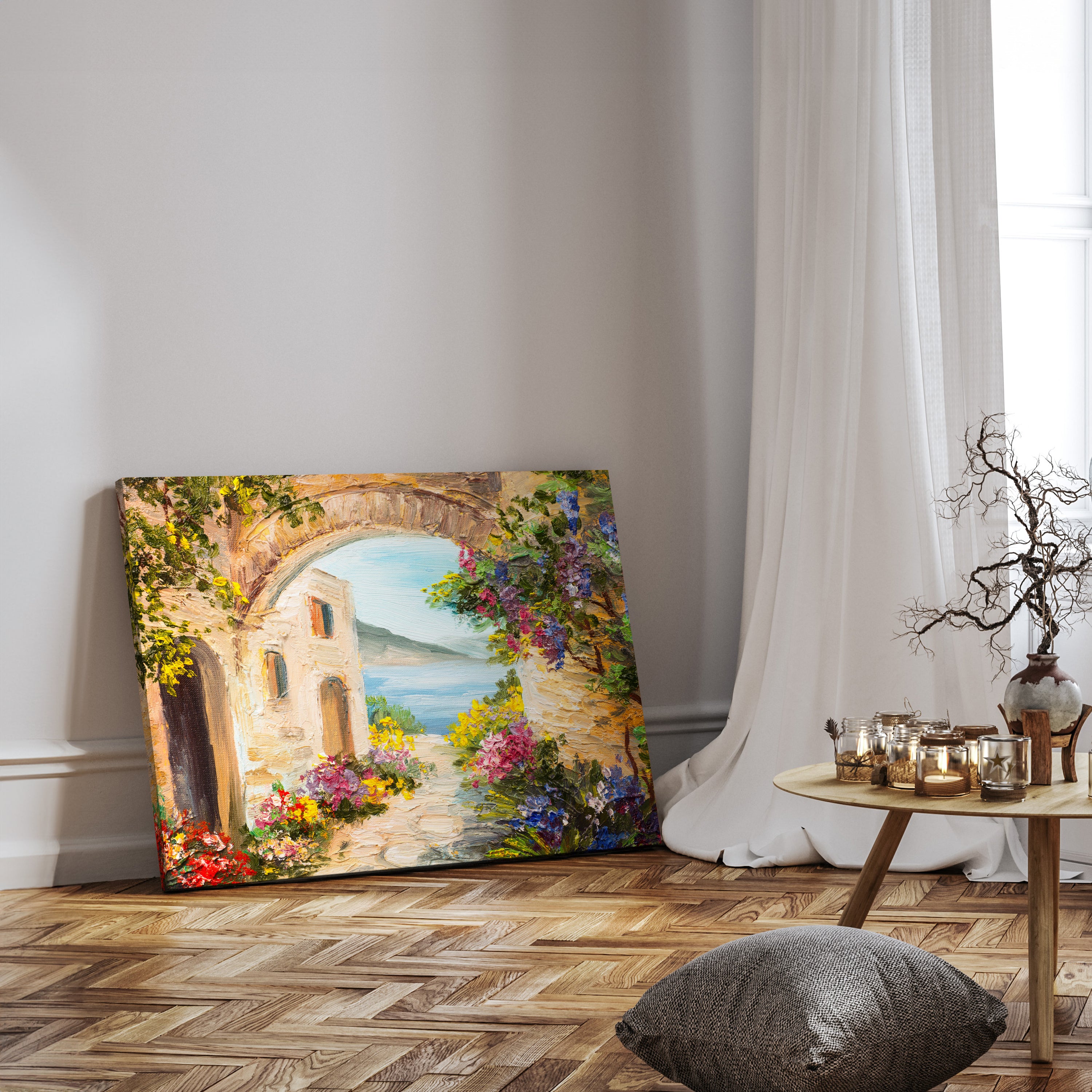 Leinwandbild Malerei, Gasse, mediterran Querformat M0610 kaufen - Bild 3 Leinwandbild Malerei, Gasse, mediterran Querformat M0610 kaufen - Bild 3