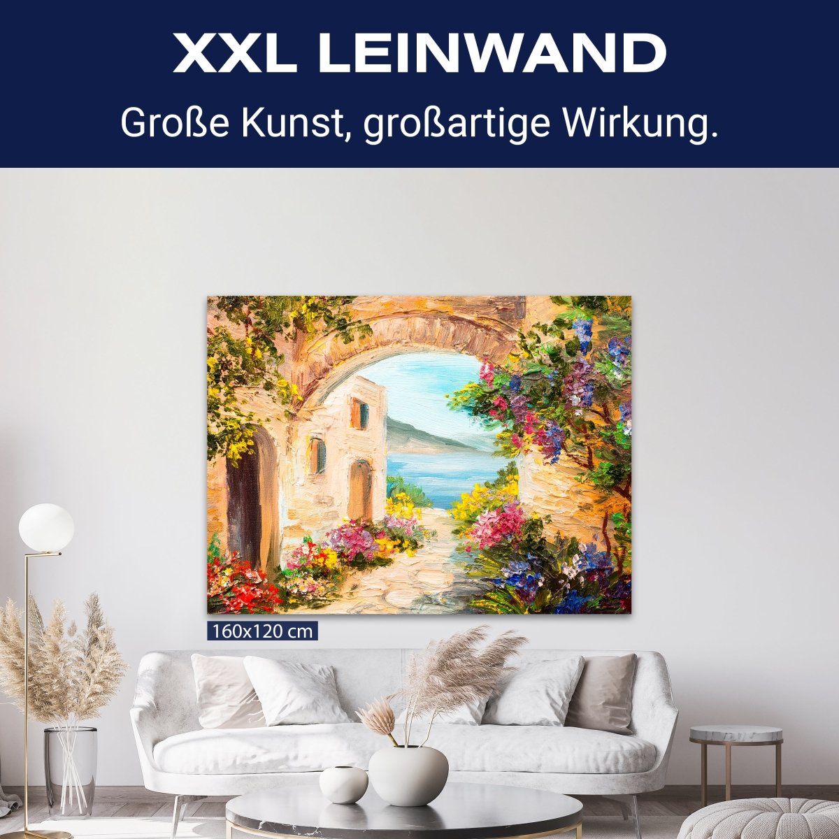 Leinwandbild Malerei, Gasse, mediterran Querformat M0610 kaufen - Bild 9 Leinwandbild Malerei, Gasse, mediterran Querformat M0610 kaufen - Bild 9