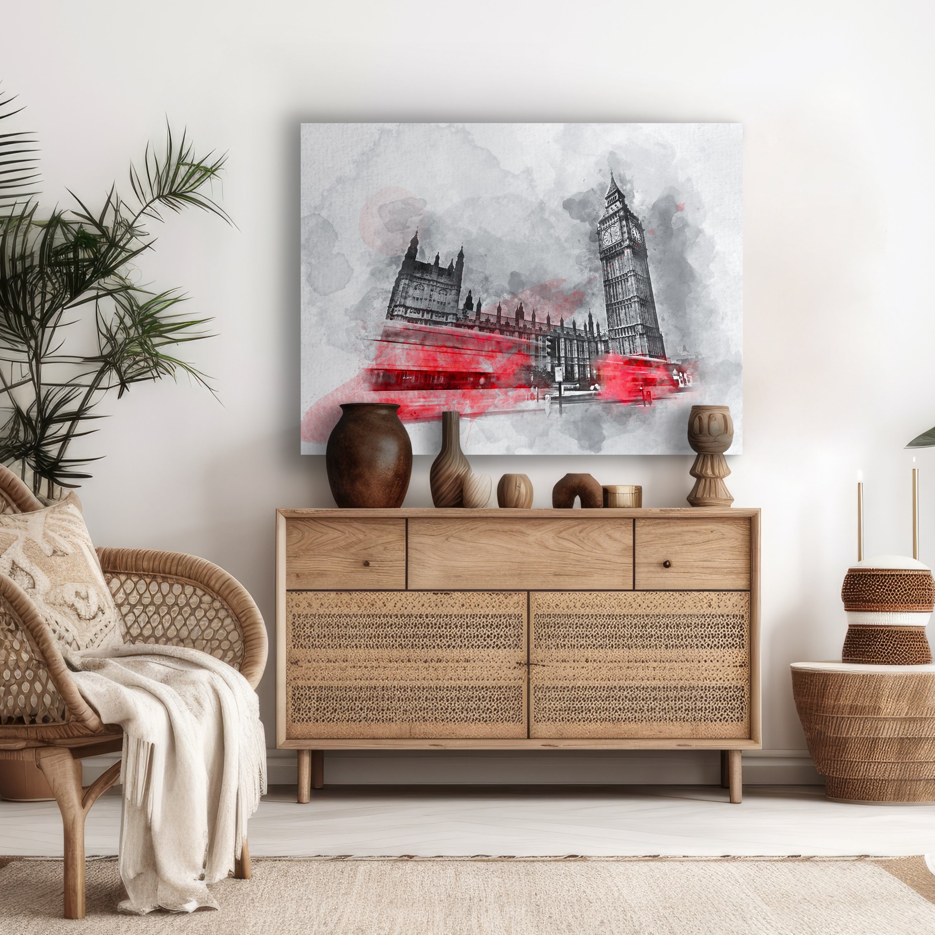 Leinwandbild Malerei, London, Querformat M0612 kaufen - Bild 2 Leinwandbild Malerei, London, Querformat M0612 kaufen - Bild 2