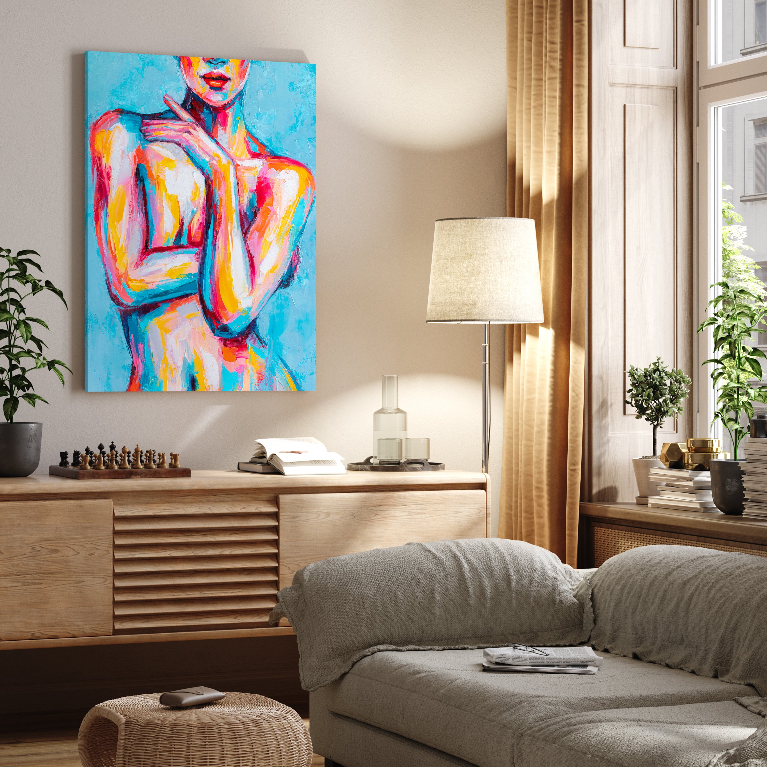 Leinwandbild Malerei, Frau, Hochformat M0616 kaufen - Bild 2 Leinwandbild Malerei, Frau, Hochformat M0616 kaufen - Bild 2