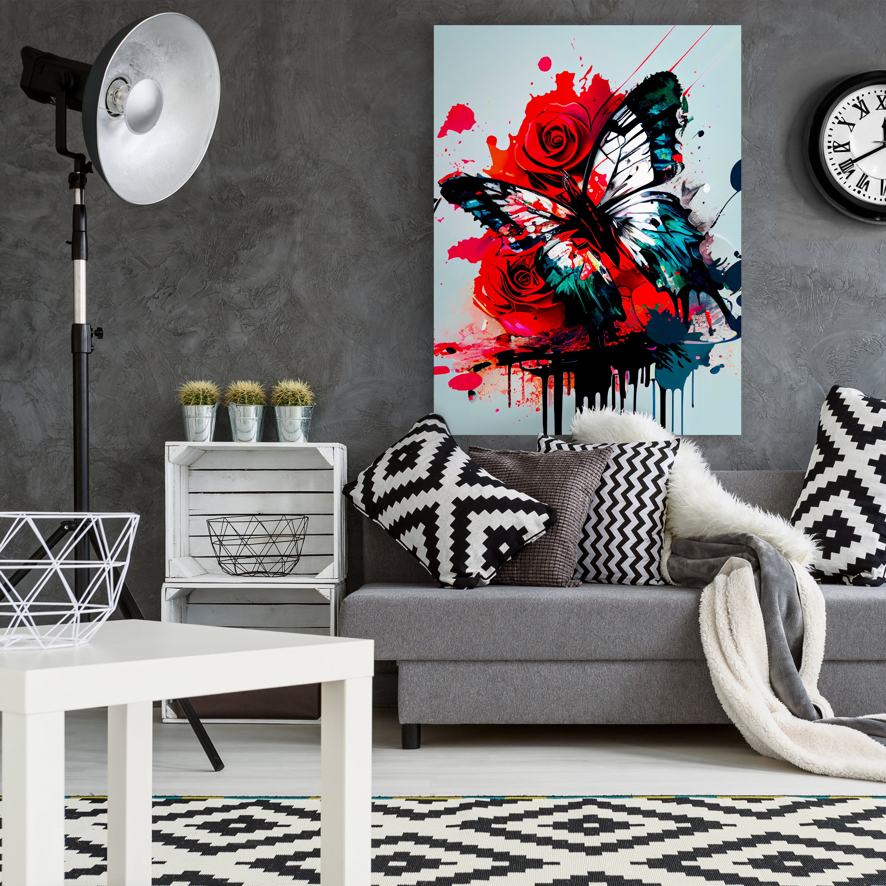 Leinwandbild Digital Art, Schmetterling, Hochformat M0623 kaufen - Bild 2 Leinwandbild Digital Art, Schmetterling, Hochformat M0623 kaufen - Bild 2