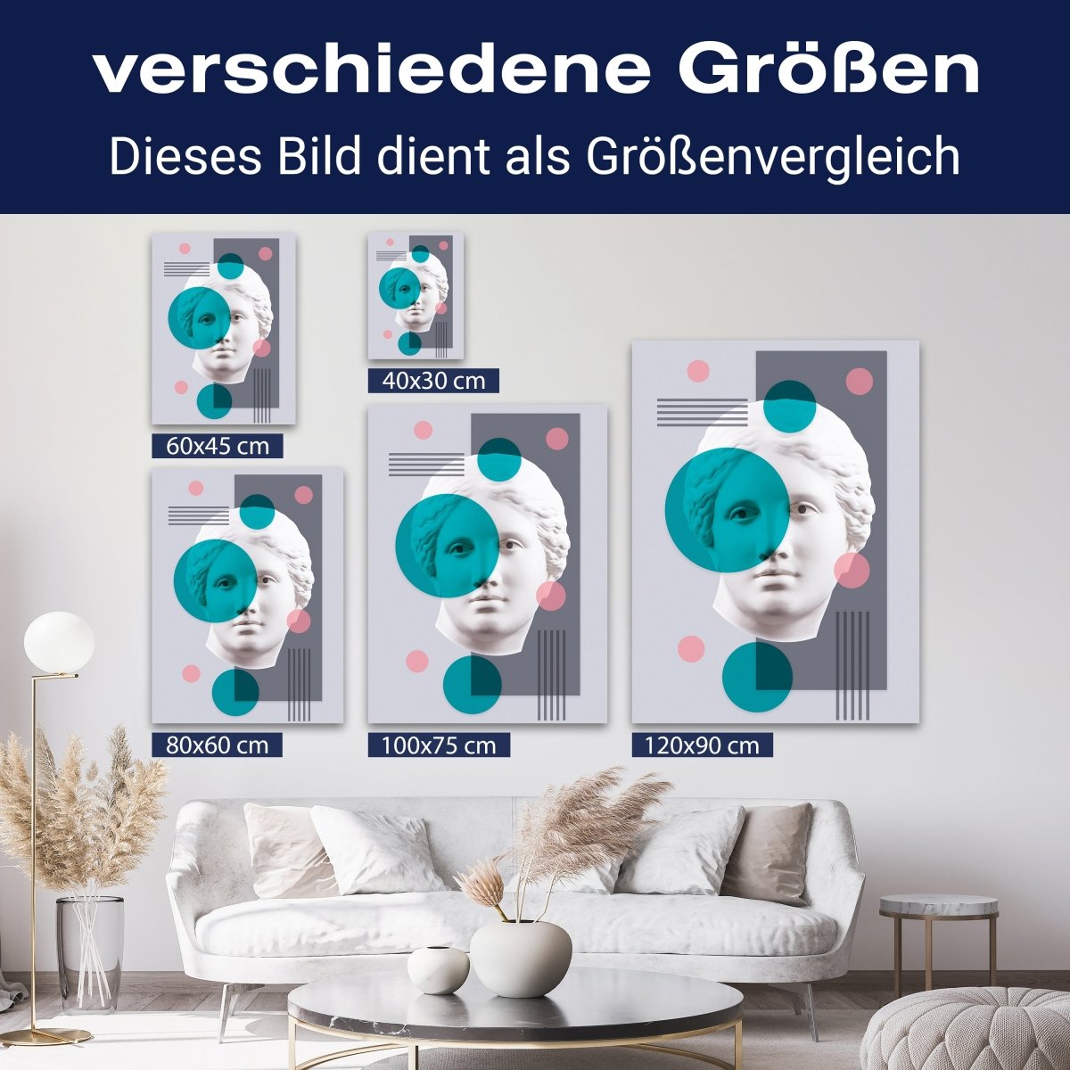 Leinwandbild Digital Art, Kopf, Hochformat M0630 kaufen - Bild 8 Leinwandbild Digital Art, Kopf, Hochformat M0630 kaufen - Bild 8