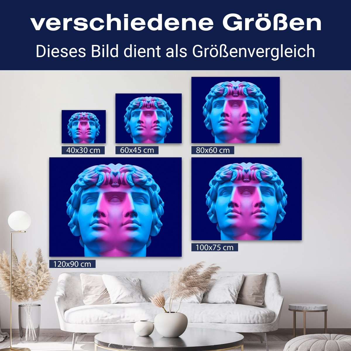 Leinwandbild Digital Art, Kopf, Querformat M0635 kaufen - Bild 8 Leinwandbild Digital Art, Kopf, Querformat M0635 kaufen - Bild 8