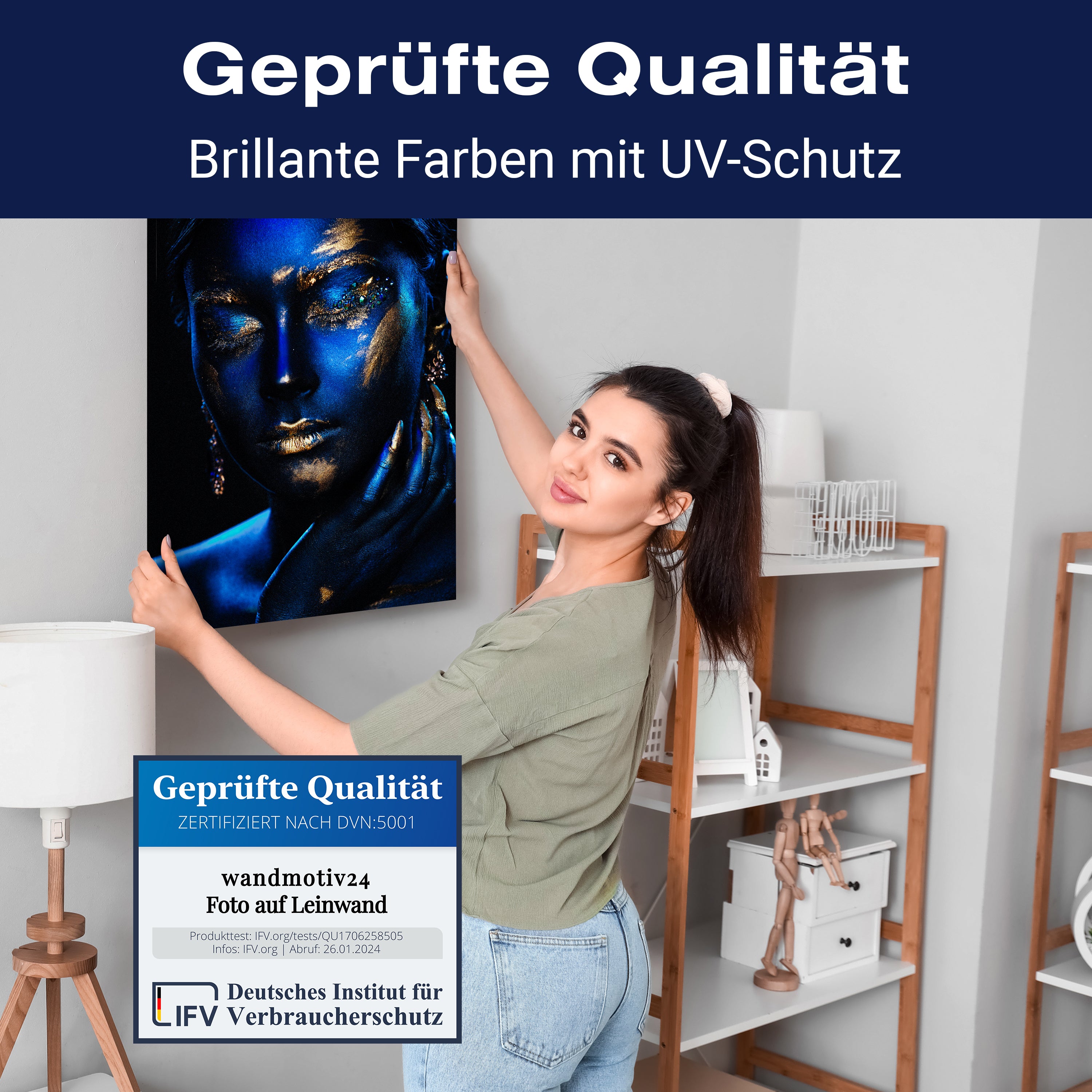 Leinwandbild Gold Collection, Frau, Hochformat M0638 kaufen - Bild 4 Leinwandbild Gold Collection, Frau, Hochformat M0638 kaufen - Bild 4