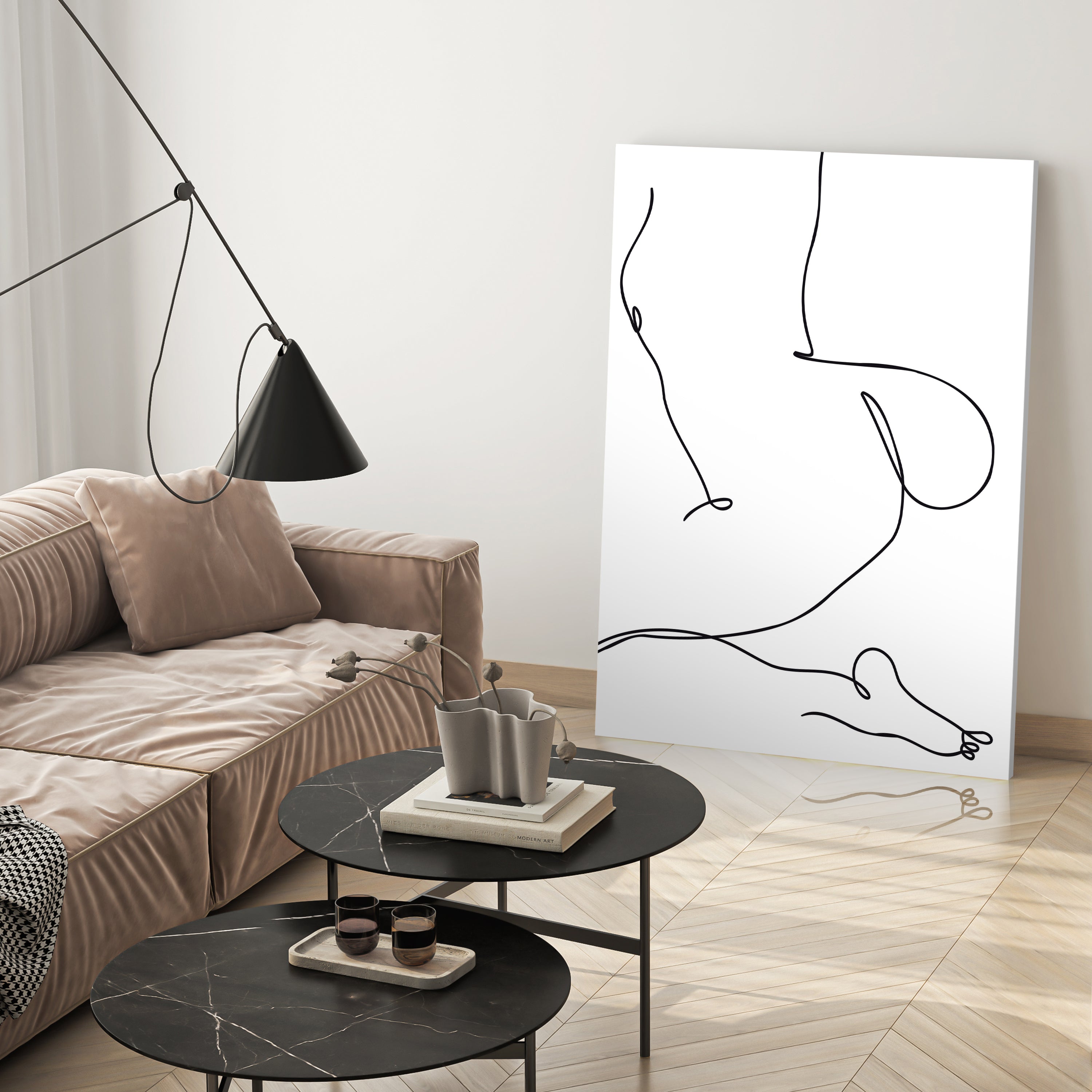 Leinwandbild Minimalismus, Frau, Hochformat M0646 kaufen - Bild 3 Leinwandbild Minimalismus, Frau, Hochformat M0646 kaufen - Bild 3