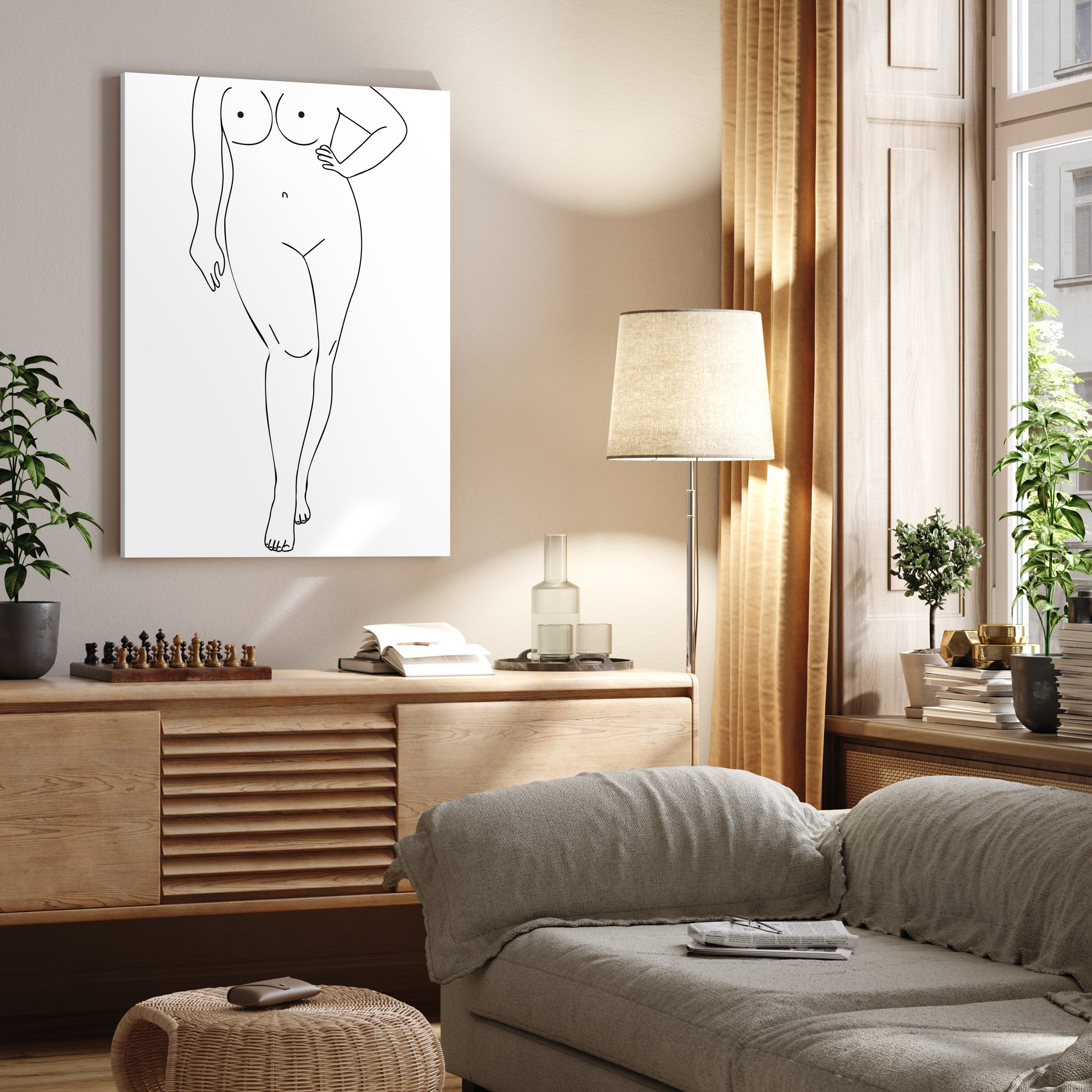 Leinwandbild Minimalismus, Frau, Hochformat M0647 kaufen - Bild 2 Leinwandbild Minimalismus, Frau, Hochformat M0647 kaufen - Bild 2