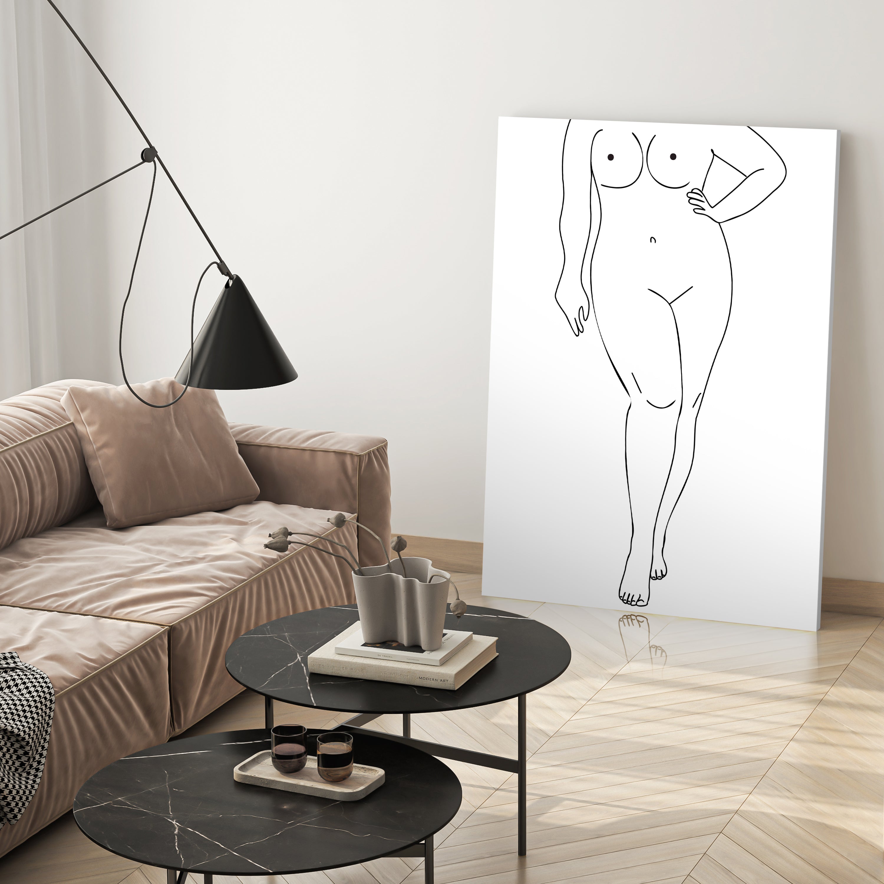 Leinwandbild Minimalismus, Frau, Hochformat M0647 kaufen - Bild 3 Leinwandbild Minimalismus, Frau, Hochformat M0647 kaufen - Bild 3