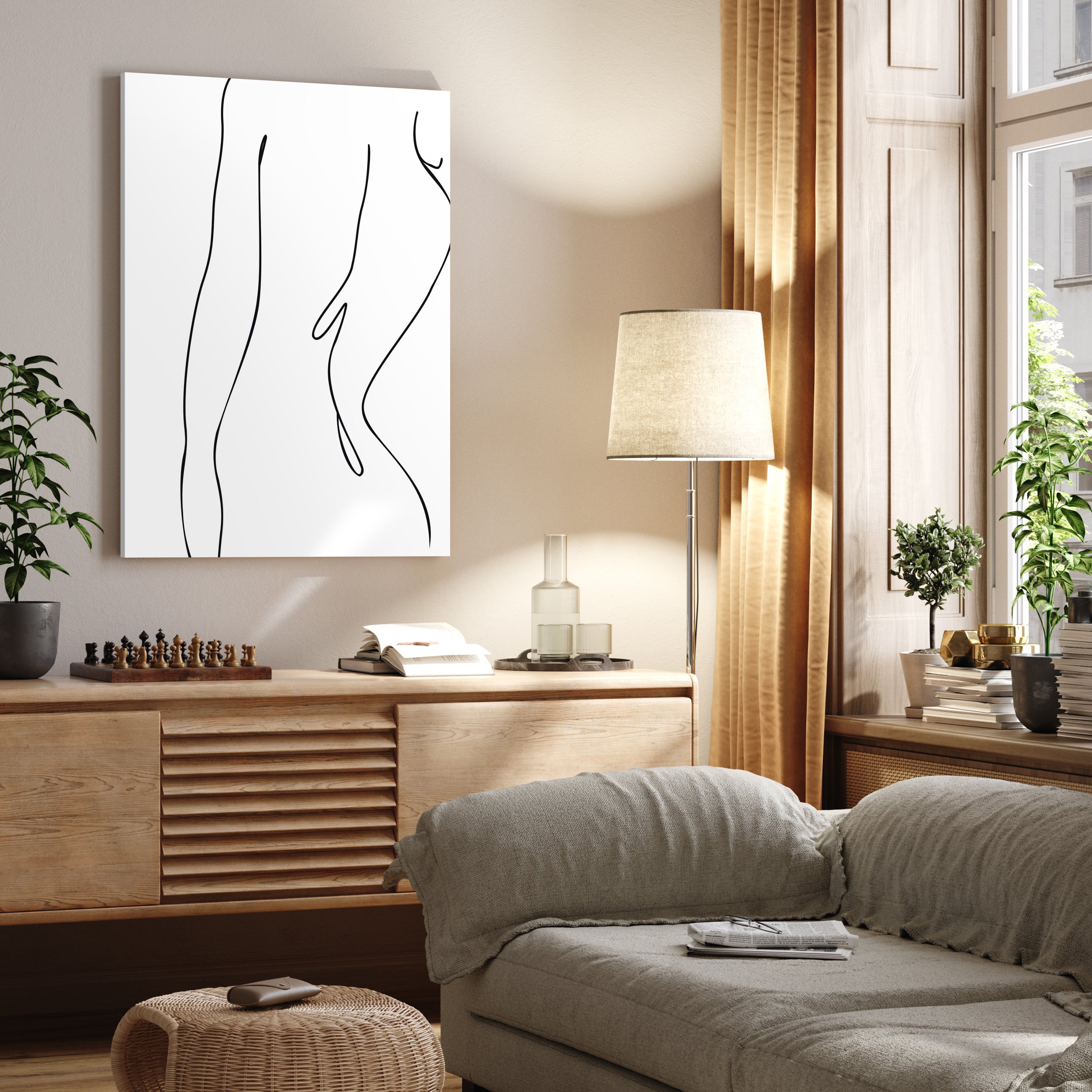 Leinwandbild Minimalismus, Frau, Hochformat M0648 kaufen - Bild 2 Leinwandbild Minimalismus, Frau, Hochformat M0648 kaufen - Bild 2