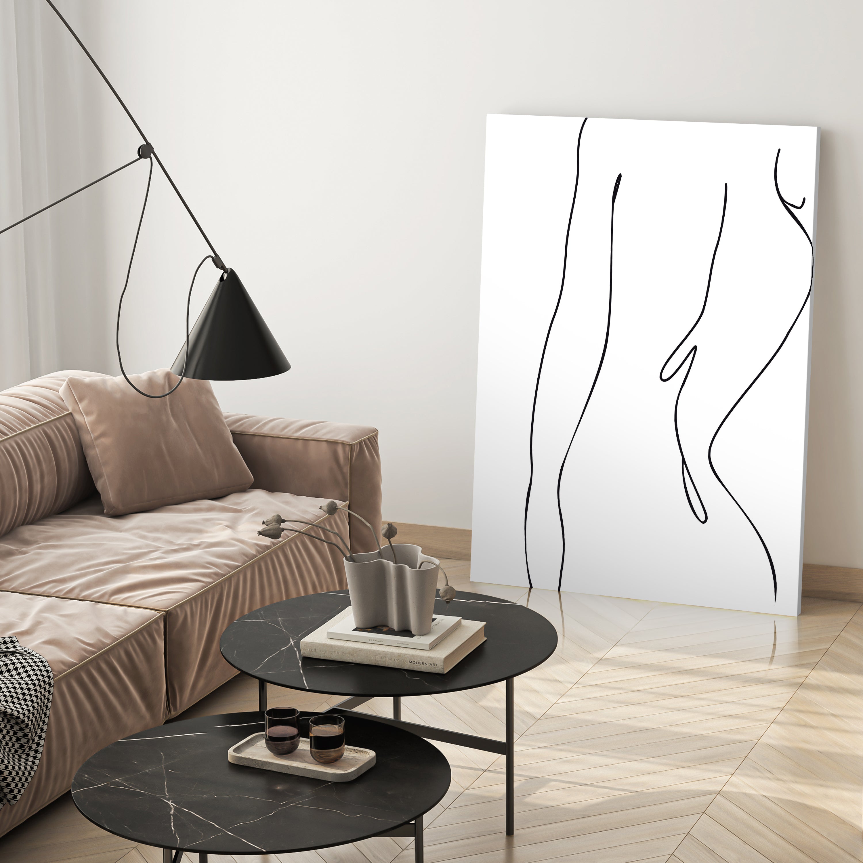 Leinwandbild Minimalismus, Frau, Hochformat M0648 kaufen - Bild 3 Leinwandbild Minimalismus, Frau, Hochformat M0648 kaufen - Bild 3