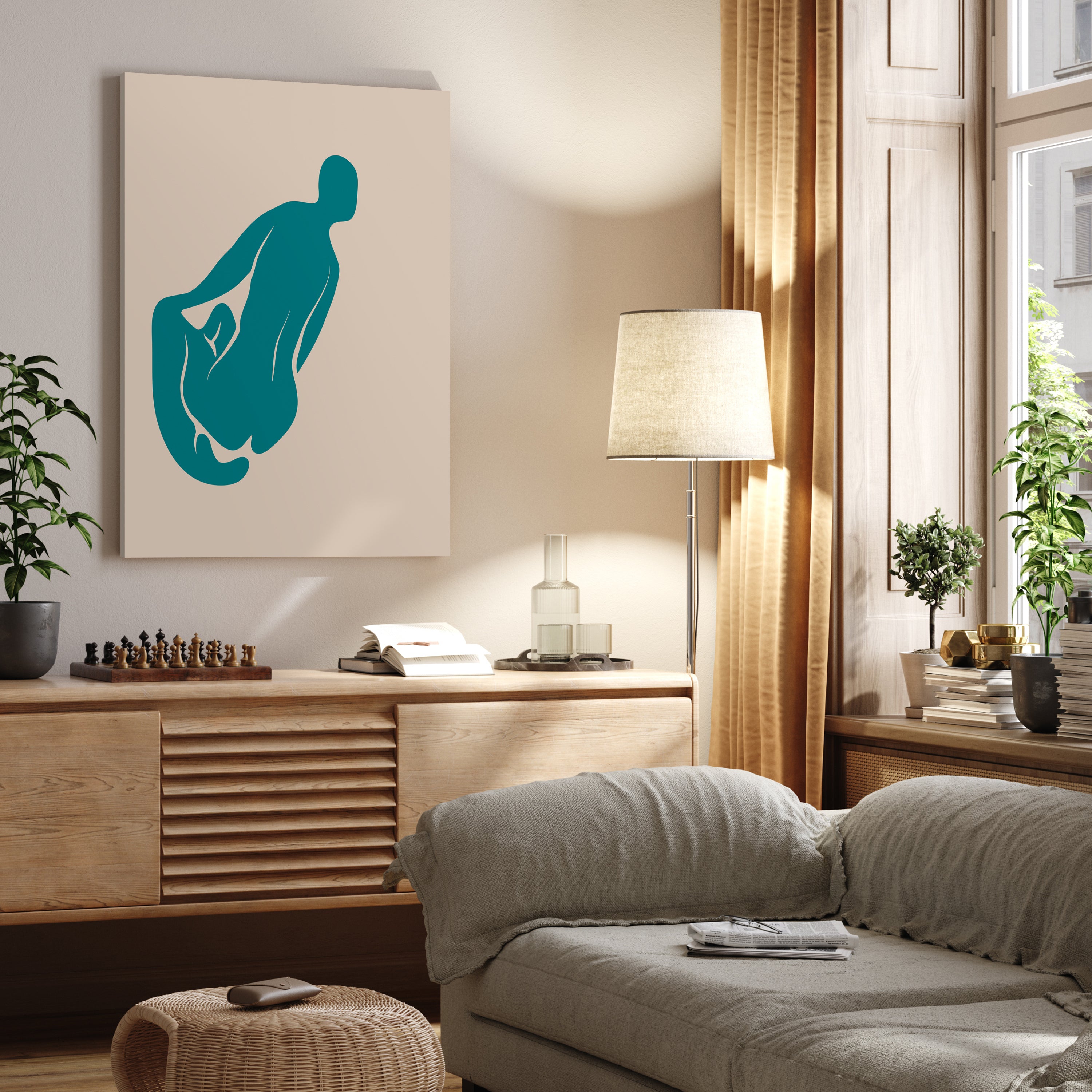 Leinwandbild Minimalismus, Frau, Hochformat M0653 kaufen - Bild 2 Leinwandbild Minimalismus, Frau, Hochformat M0653 kaufen - Bild 2