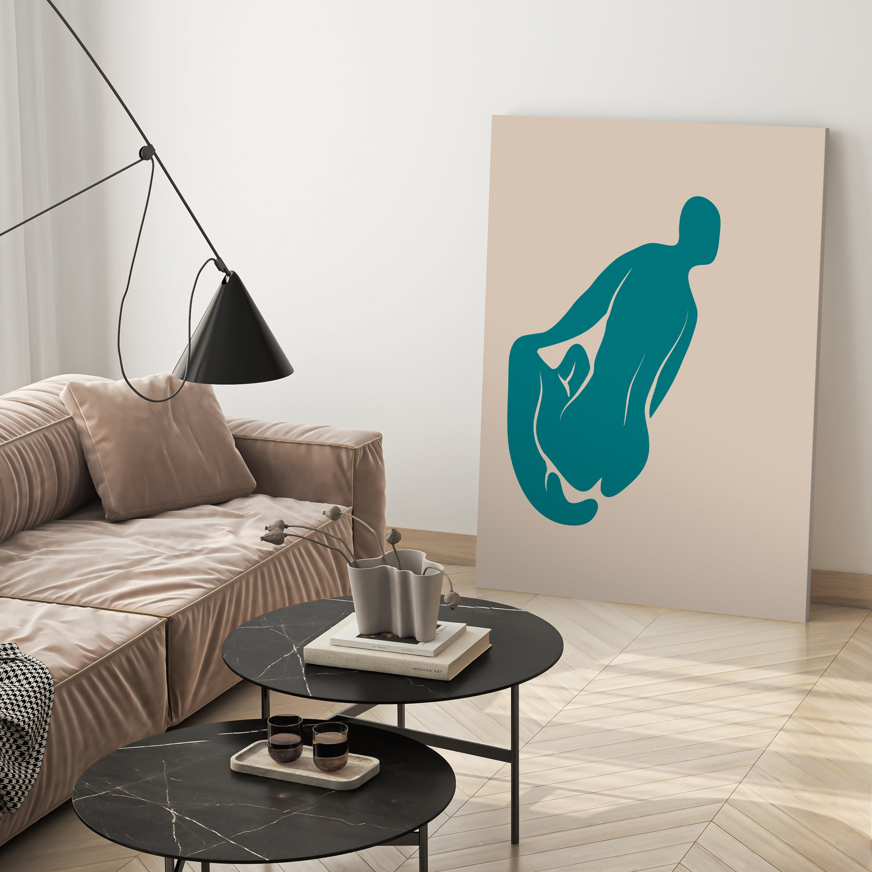 Leinwandbild Minimalismus, Frau, Hochformat M0653 kaufen - Bild 3 Leinwandbild Minimalismus, Frau, Hochformat M0653 kaufen - Bild 3