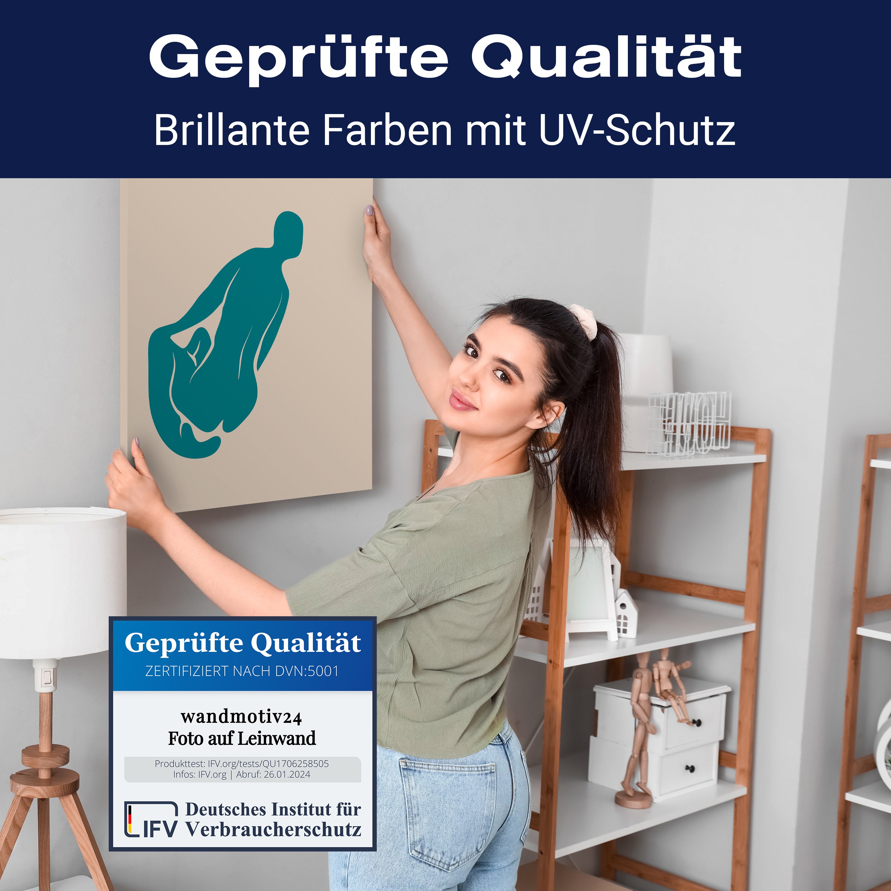 Leinwandbild Minimalismus, Frau, Hochformat M0653 kaufen - Bild 4 Leinwandbild Minimalismus, Frau, Hochformat M0653 kaufen - Bild 4