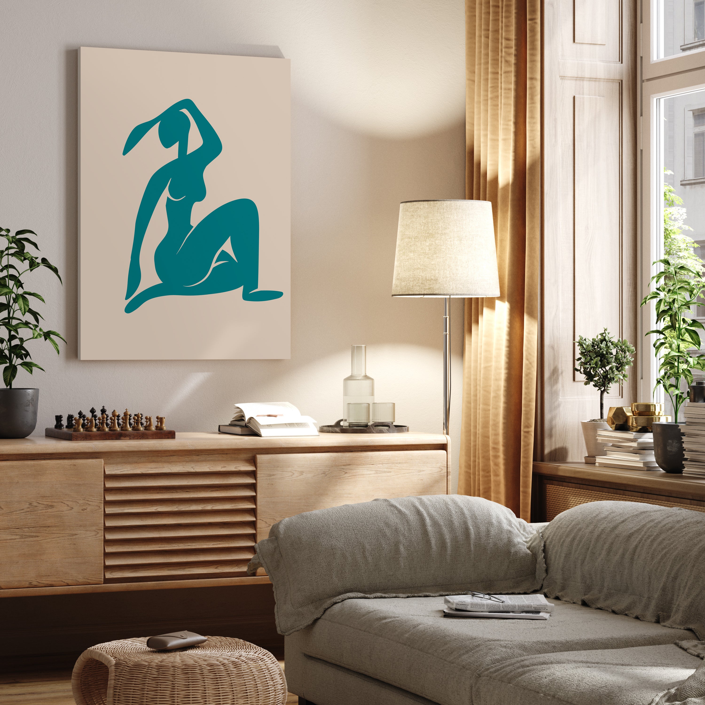 Leinwandbild Minimalismus, Frau, Hochformat M0654 kaufen - Bild 2 Leinwandbild Minimalismus, Frau, Hochformat M0654 kaufen - Bild 2