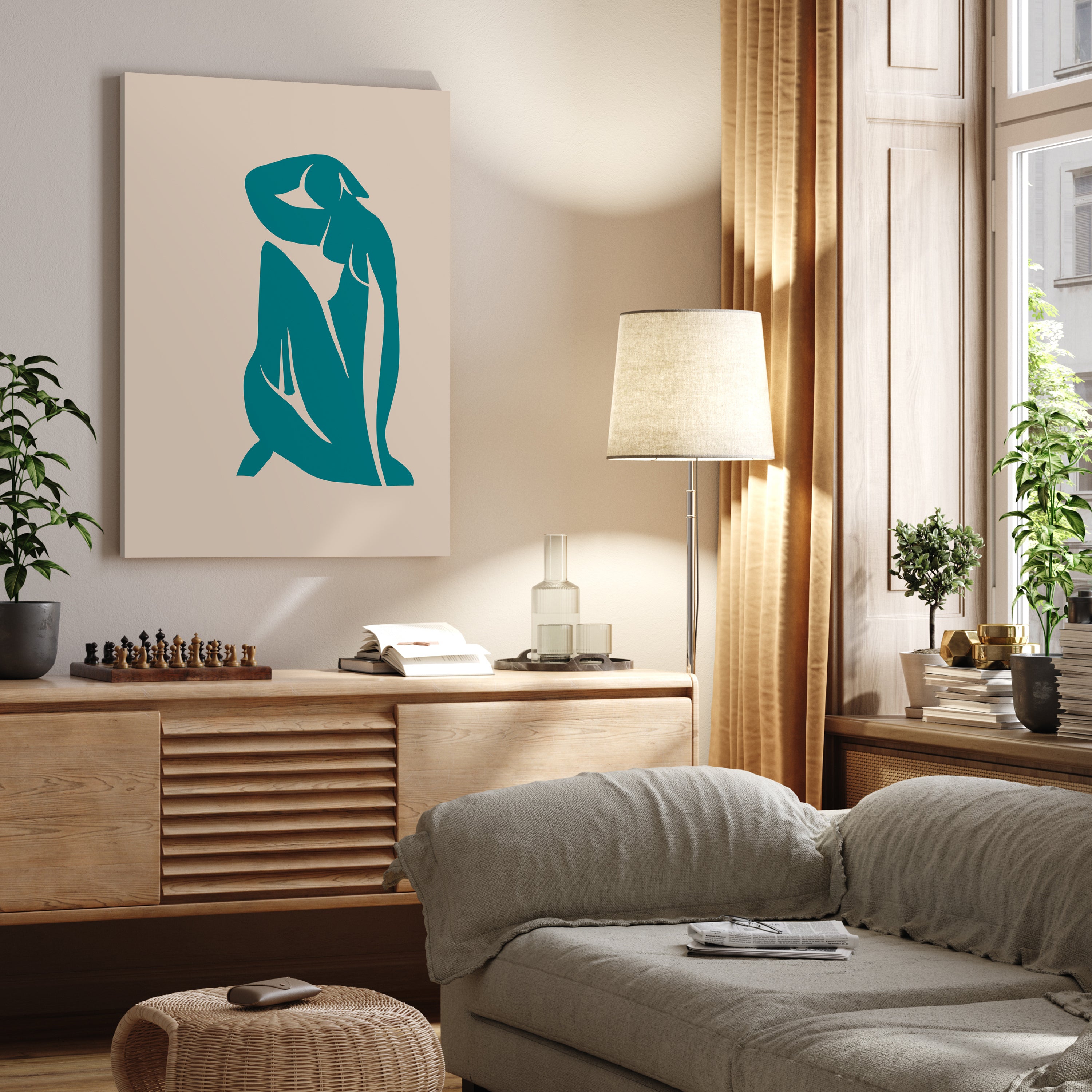 Leinwandbild Minimalismus, Frau, Hochformat M0655 kaufen - Bild 2 Leinwandbild Minimalismus, Frau, Hochformat M0655 kaufen - Bild 2