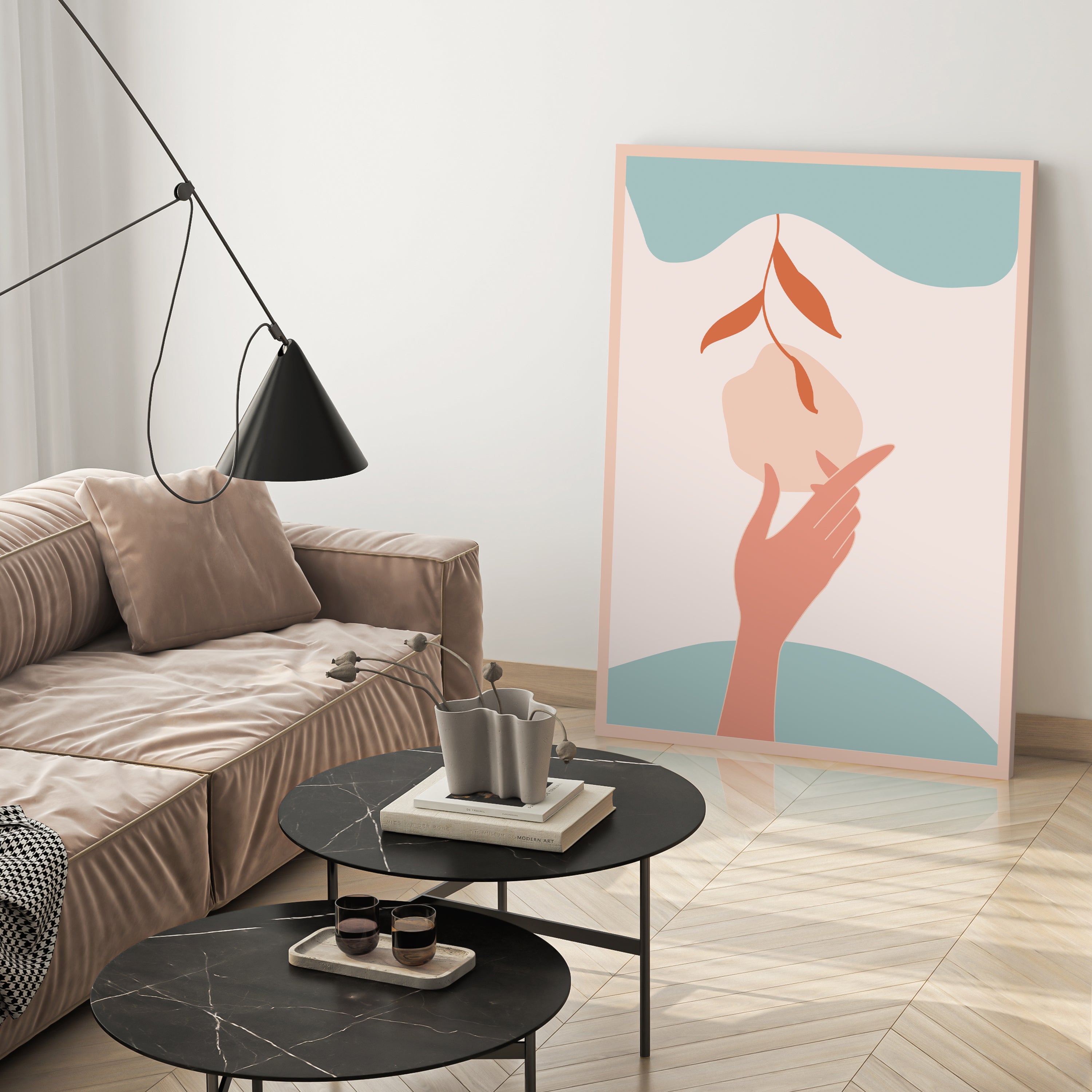 Leinwandbild Minimalismus, Hand, Hochformat M0656 kaufen - Bild 3 Leinwandbild Minimalismus, Hand, Hochformat M0656 kaufen - Bild 3