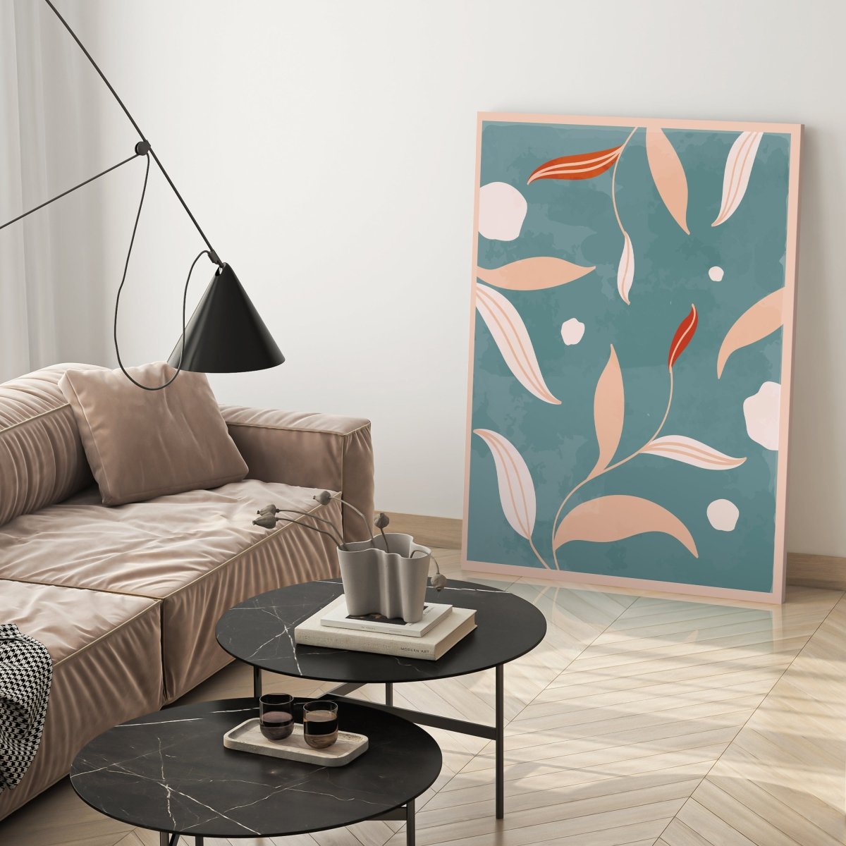 Leinwandbild Minimalismus, Blätter, Hochformat M0658 kaufen - Bild 3 Leinwandbild Minimalismus, Blätter, Hochformat M0658 kaufen - Bild 3