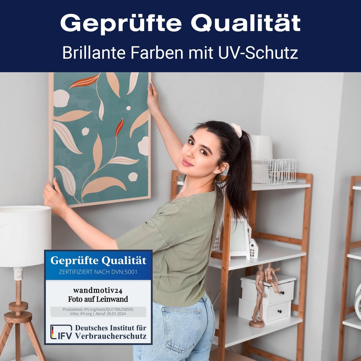 Leinwandbild Minimalismus, Blätter, Hochformat M0658 kaufen - Bild 4 Leinwandbild Minimalismus, Blätter, Hochformat M0658 kaufen - Bild 4