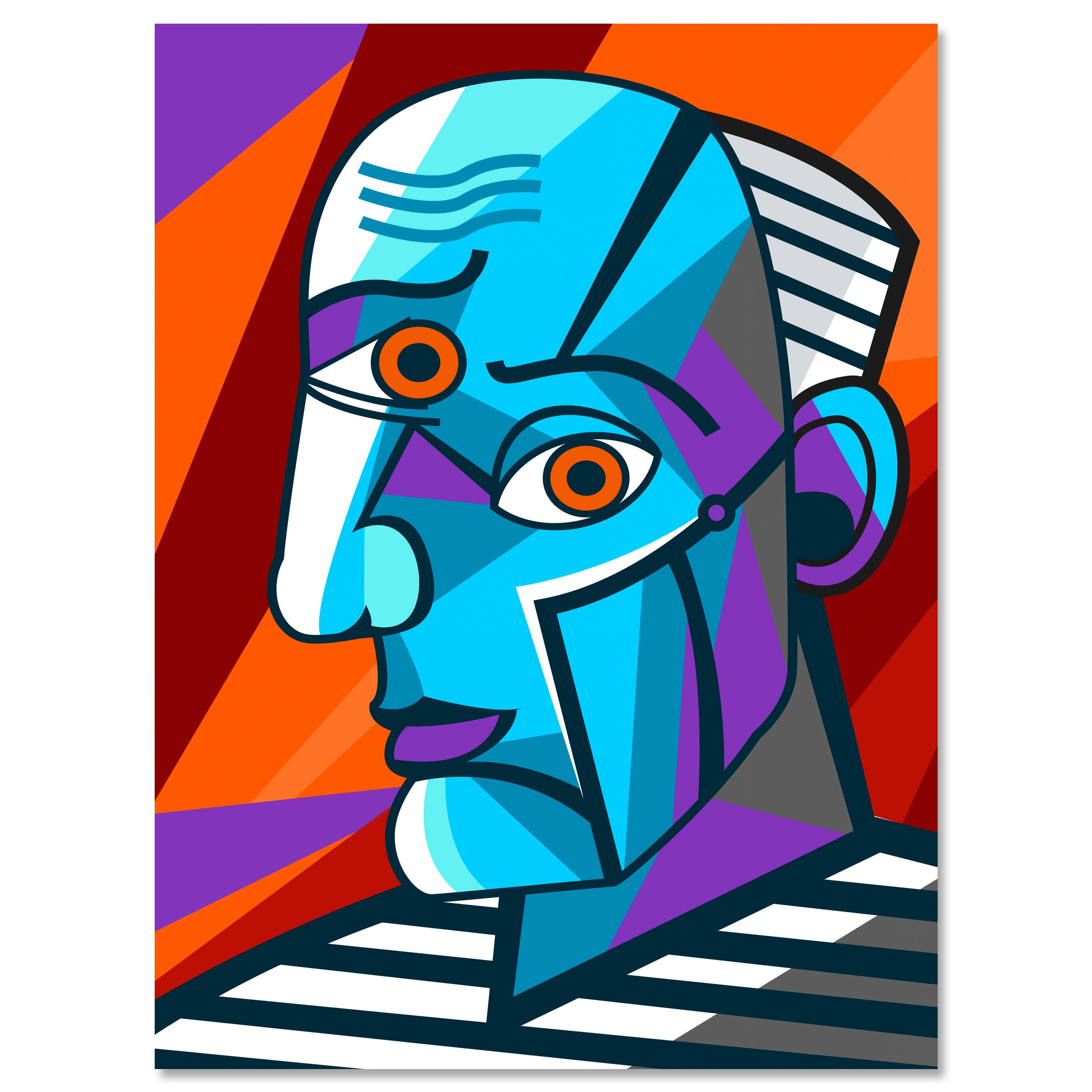 Leinwandbild Malerei, Kopf, Hochformat M0662 kaufen - Bild 1 Leinwandbild Malerei, Kopf, Hochformat M0662 kaufen - Bild 1