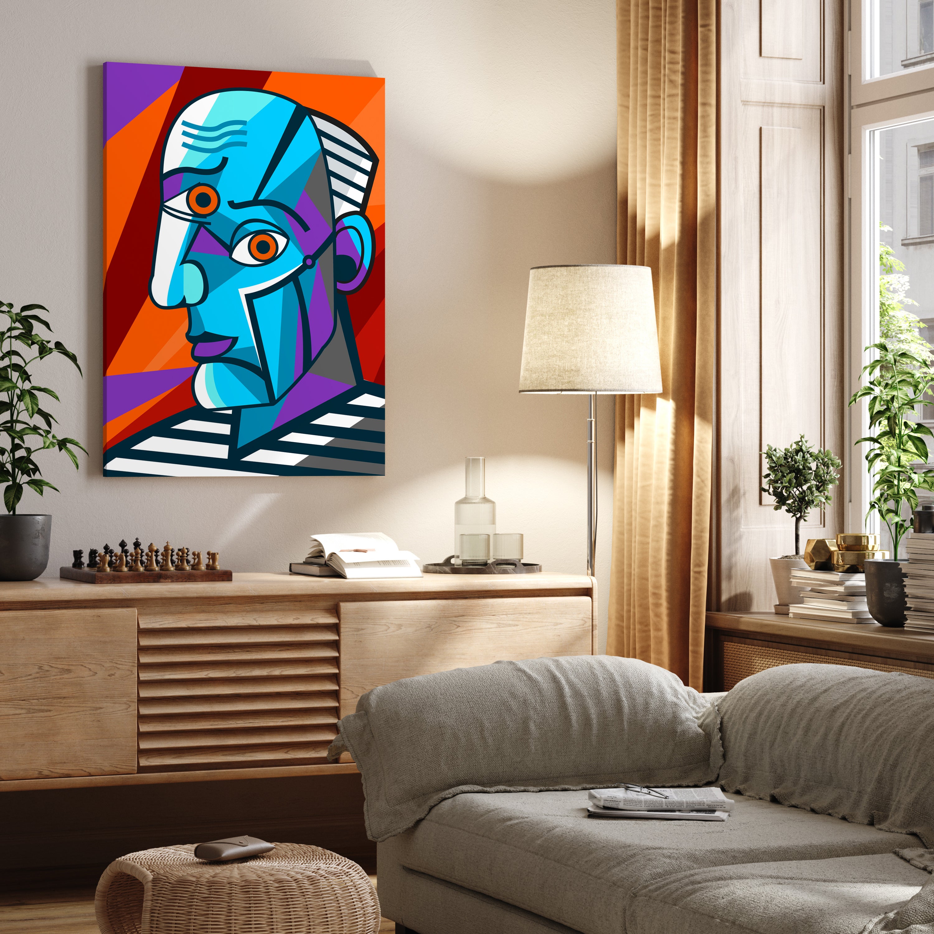 Leinwandbild Malerei, Kopf, Hochformat M0662 kaufen - Bild 2 Leinwandbild Malerei, Kopf, Hochformat M0662 kaufen - Bild 2