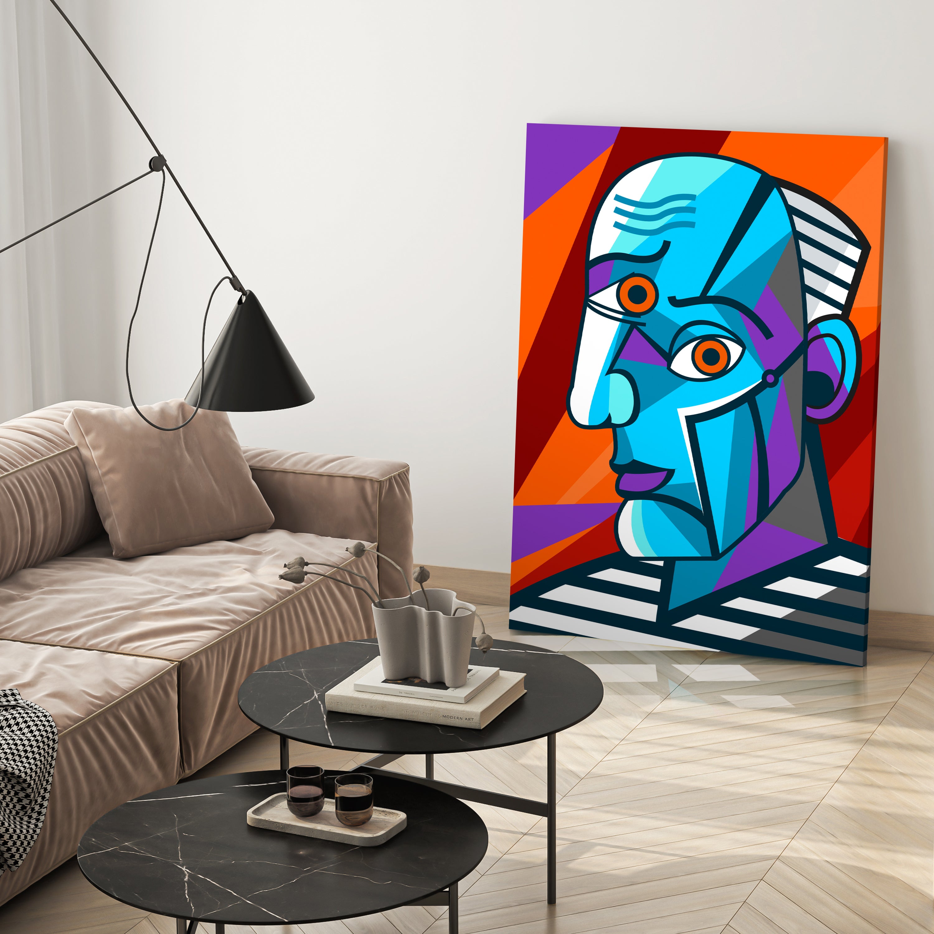 Leinwandbild Malerei, Kopf, Hochformat M0662 kaufen - Bild 3 Leinwandbild Malerei, Kopf, Hochformat M0662 kaufen - Bild 3