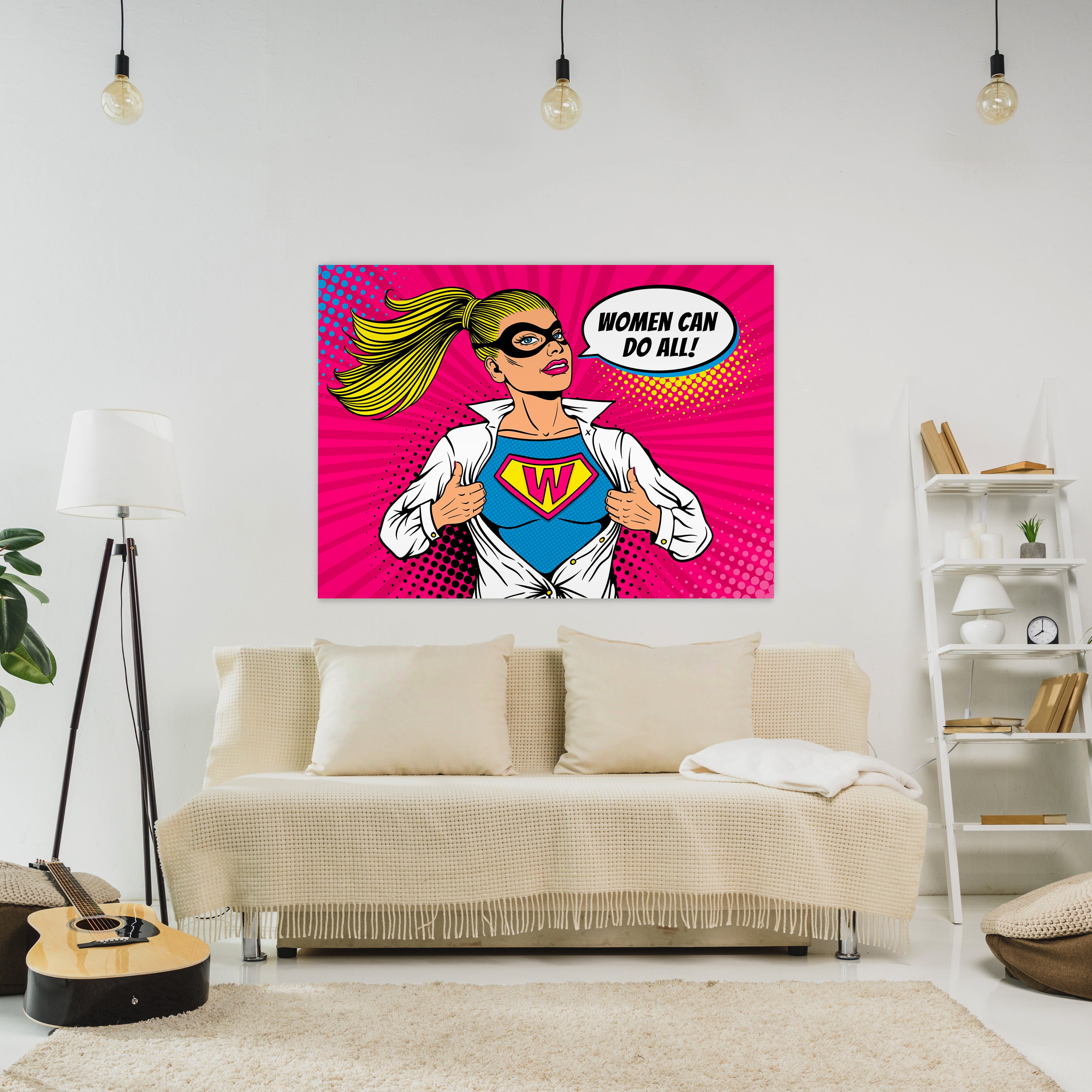 Leinwandbild Pop Art Stil, Frau, Hochformat M0664 kaufen - Bild 2 Leinwandbild Pop Art Stil, Frau, Hochformat M0664 kaufen - Bild 2