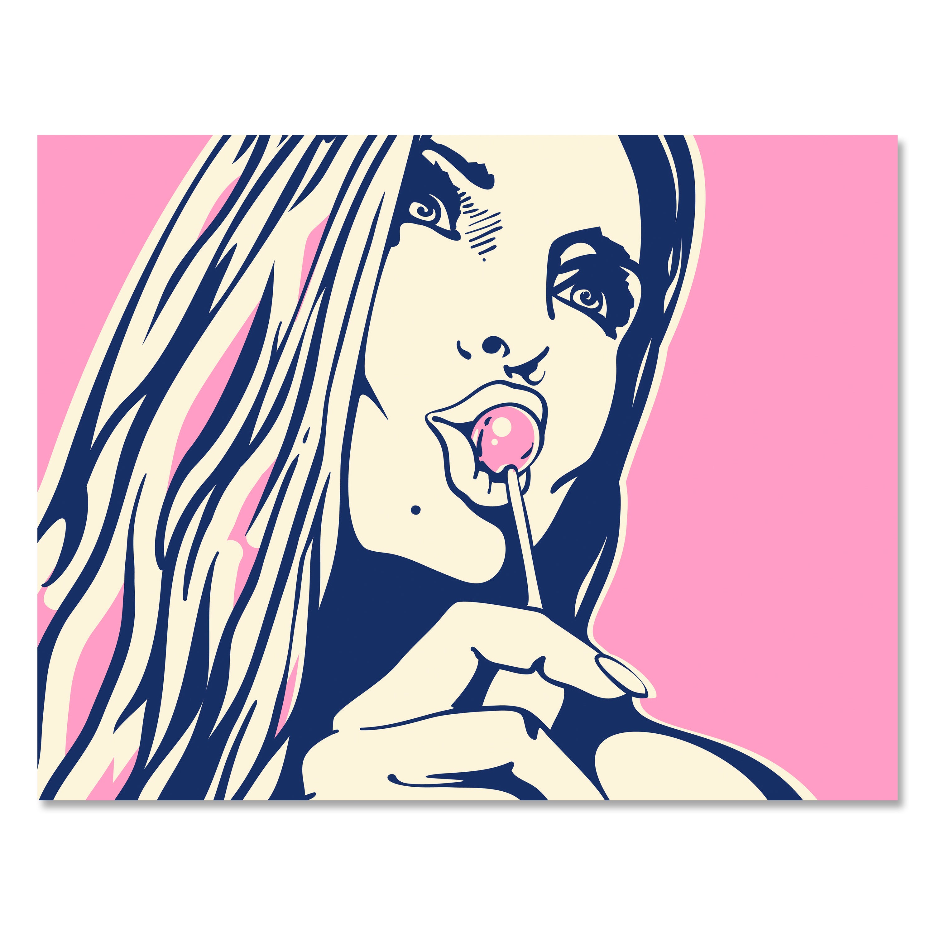 Leinwandbild Pop Art Stil, Frau, Querformat M0666 kaufen - Bild 1 Leinwandbild Pop Art Stil, Frau, Querformat M0666 kaufen - Bild 1